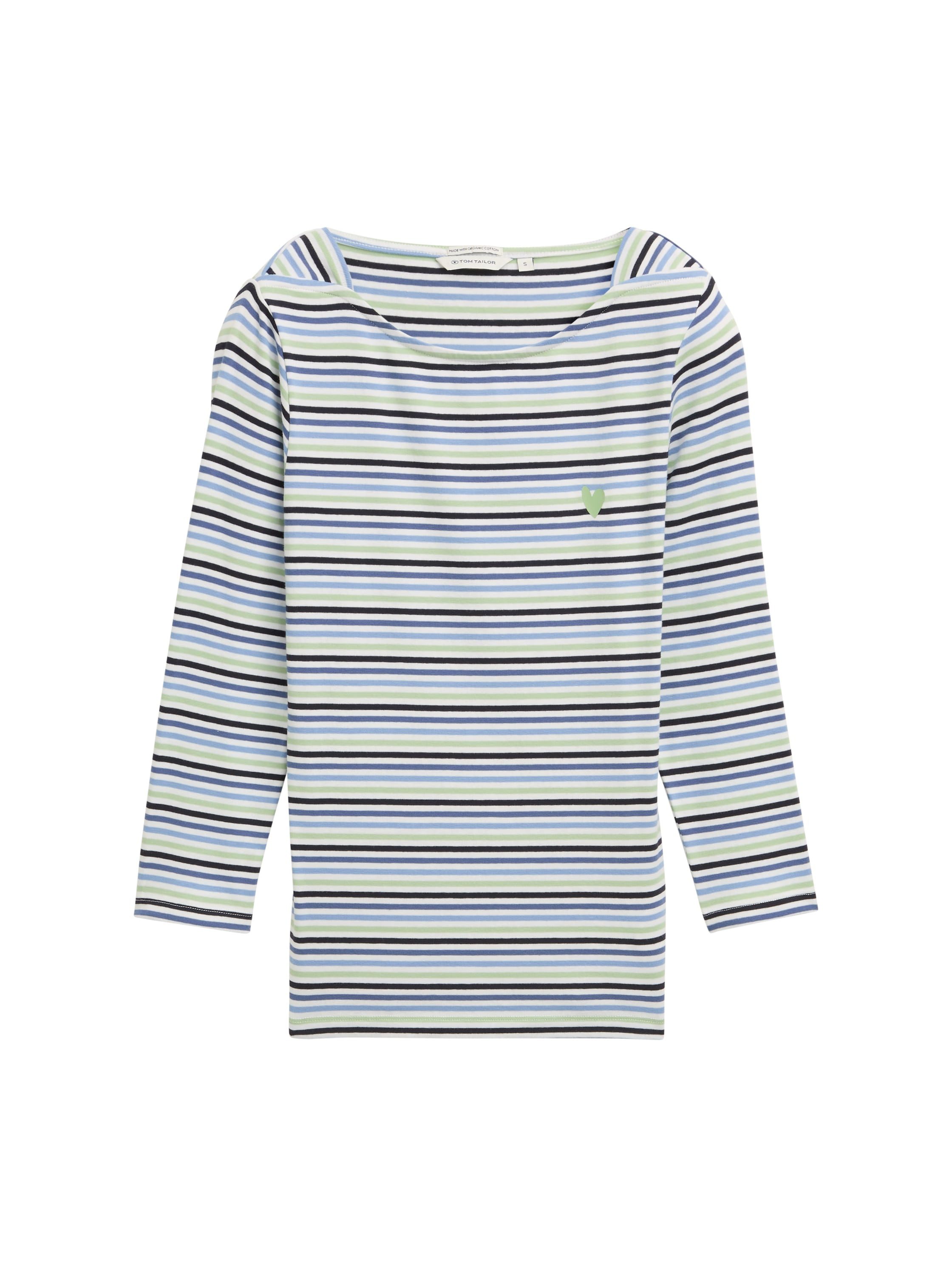 TOM TAILOR T-Shirt Langarmshirt mit Streifenmuster günstig online kaufen
