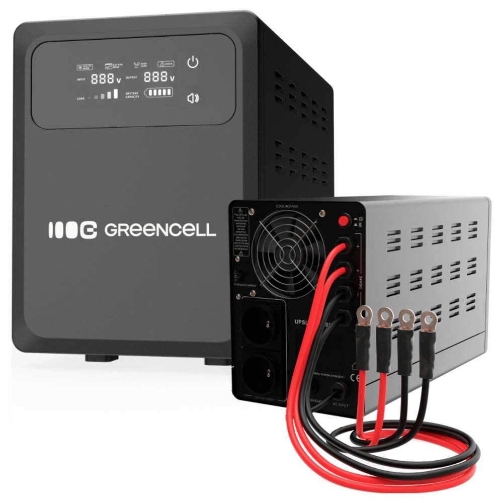 Green Cell USV-Anlage UPS USV 2000 VA GC-UPSLPPC1200, LC-Display