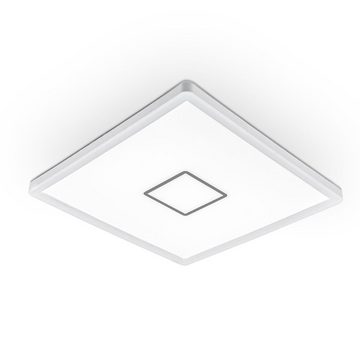 B.K.Licht Deckenleuchte LED Deckenlampe Panel 18W 2.400lm 4.000K - BKL1240, LED fest integriert, Neutralweiß, " 29x29cm Ultra-Flach (28 mm) Back-Light eckig Weiß"
