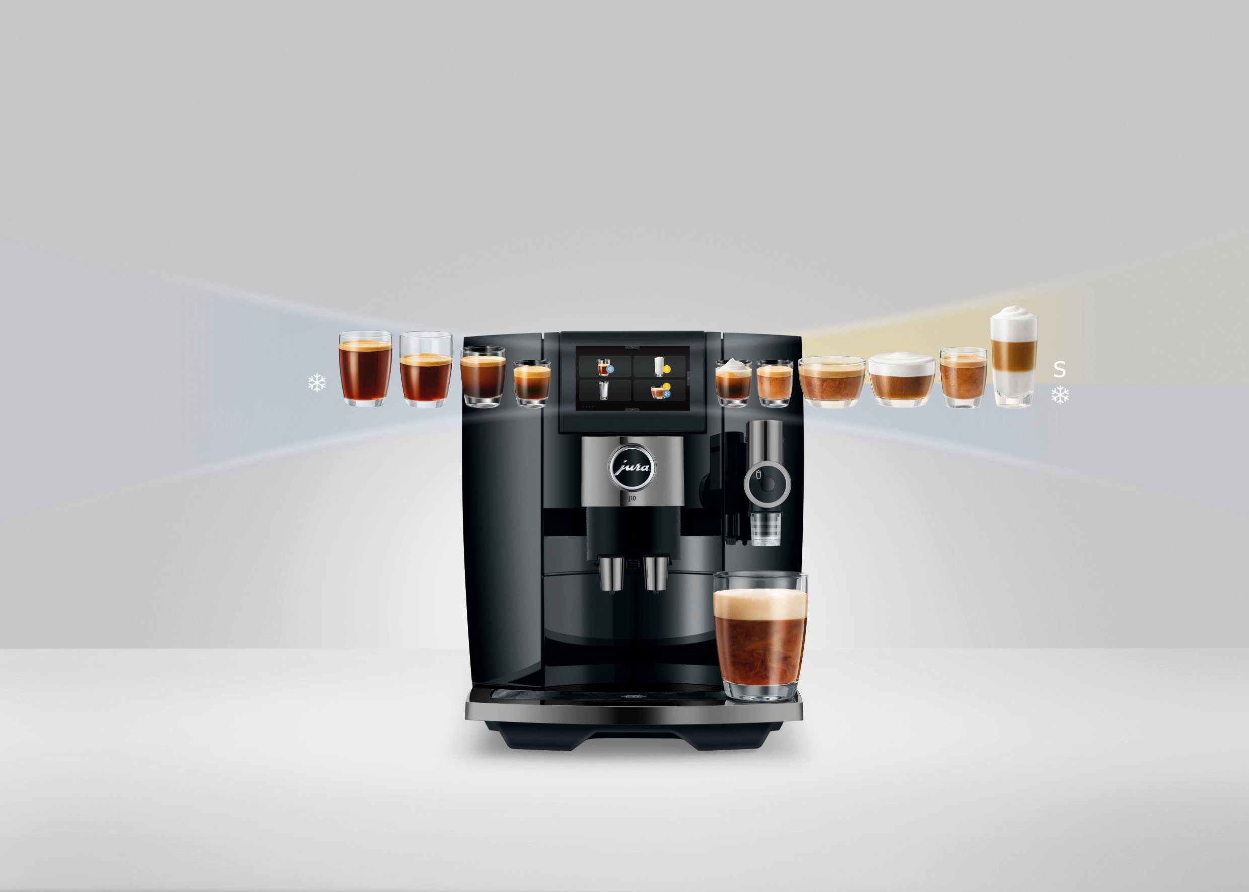 JURA Kaffeevollautomat 15562 J10 Piano Black (EA) – Bild 5 von 5