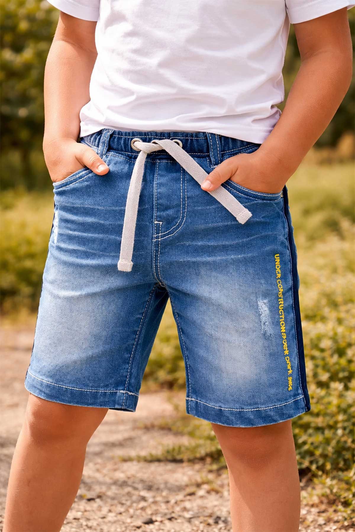BONDI 3/4-Jeans BONDI Jungen Jeans Bermuda 'Traktor' 33128 Blau