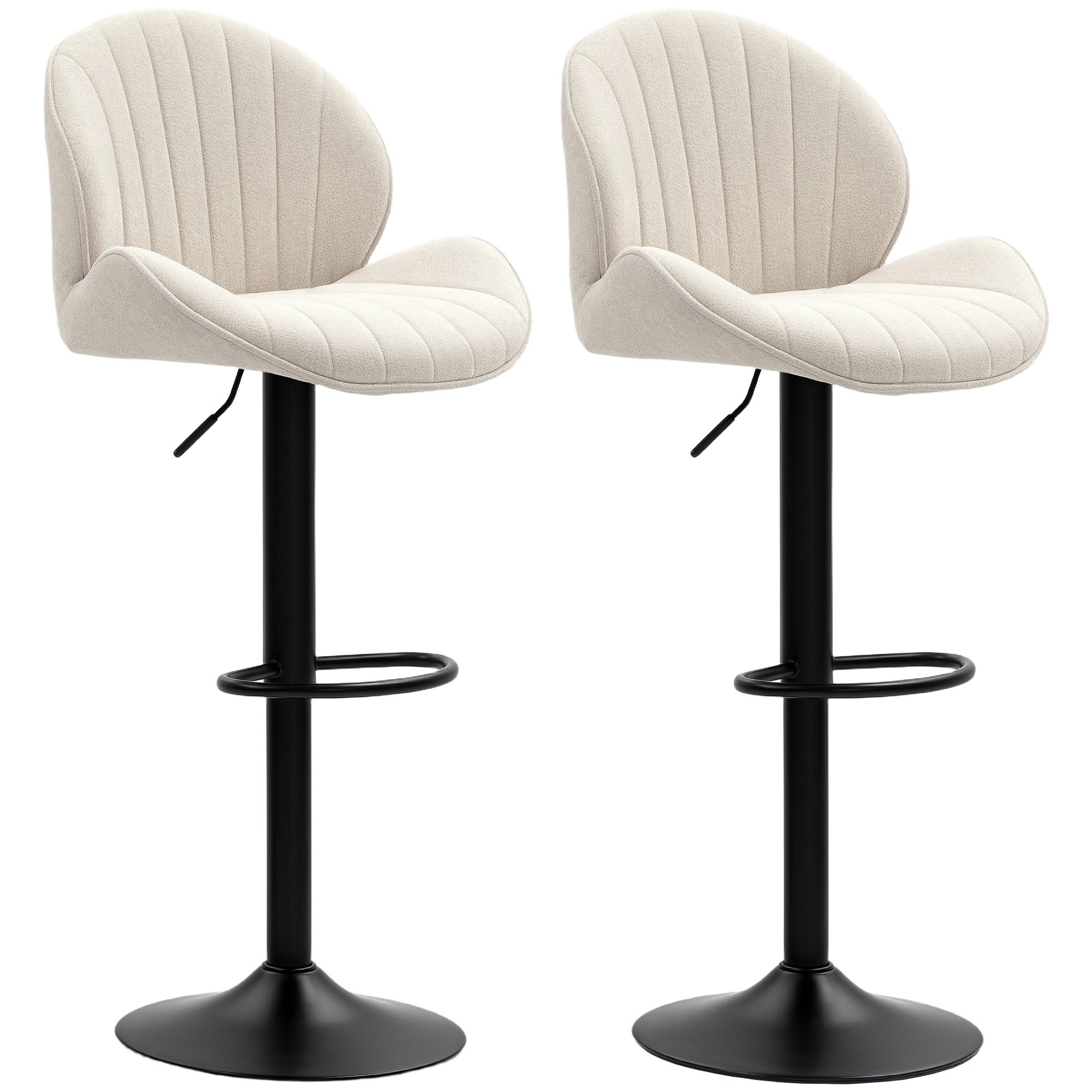 HOMCOM Barhocker 2er Set Höhenverstellbar Barstuhl günstig online kaufen