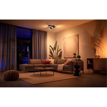 Philips Hue LED Außen-Deckenleuchte White&Color Ambiance CentrisCross 3er Spots, LED wechselbar