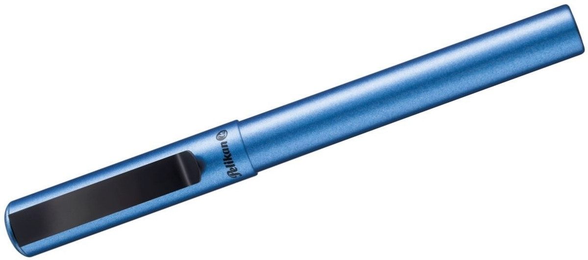 Pelikan Tintenfeinschreiber Tintenroller Pina Colada blau metallic incl. 1 Tintenpatrone