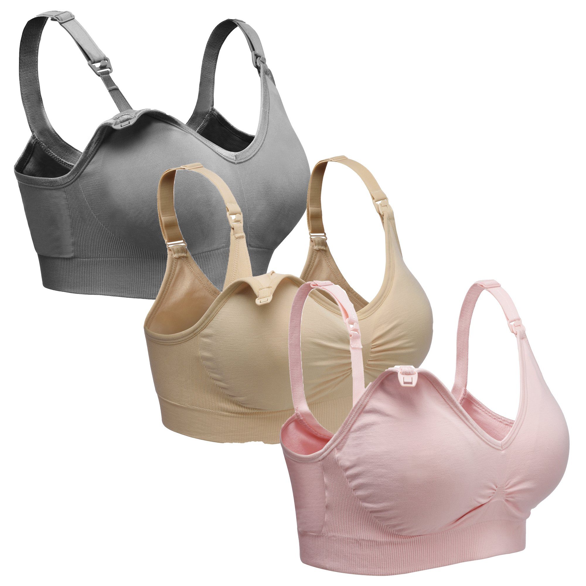 Libella Set: Still-BH 3710-3er (3er-Pack) Schwangerschafts-BH ohne Bügel Gepolsterte Cups Entfernbar