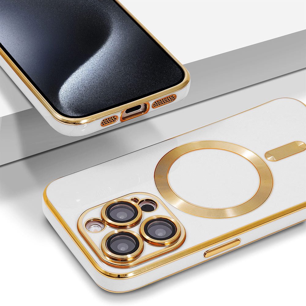 FITSU Handyhülle Case für iPhone 15 Pro Handyhülle MagSafe kompatibel mit Kameraschutz 6,1 Zoll, MagSafe kompatible Schutzhülle für iPhone 15 Pro Hülle Handyschale