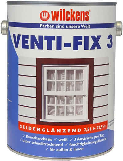 Wilckens Farben Tür- und Fensterlack 2,5 Liter Venti-Fix Fensterweiss RAL 9010