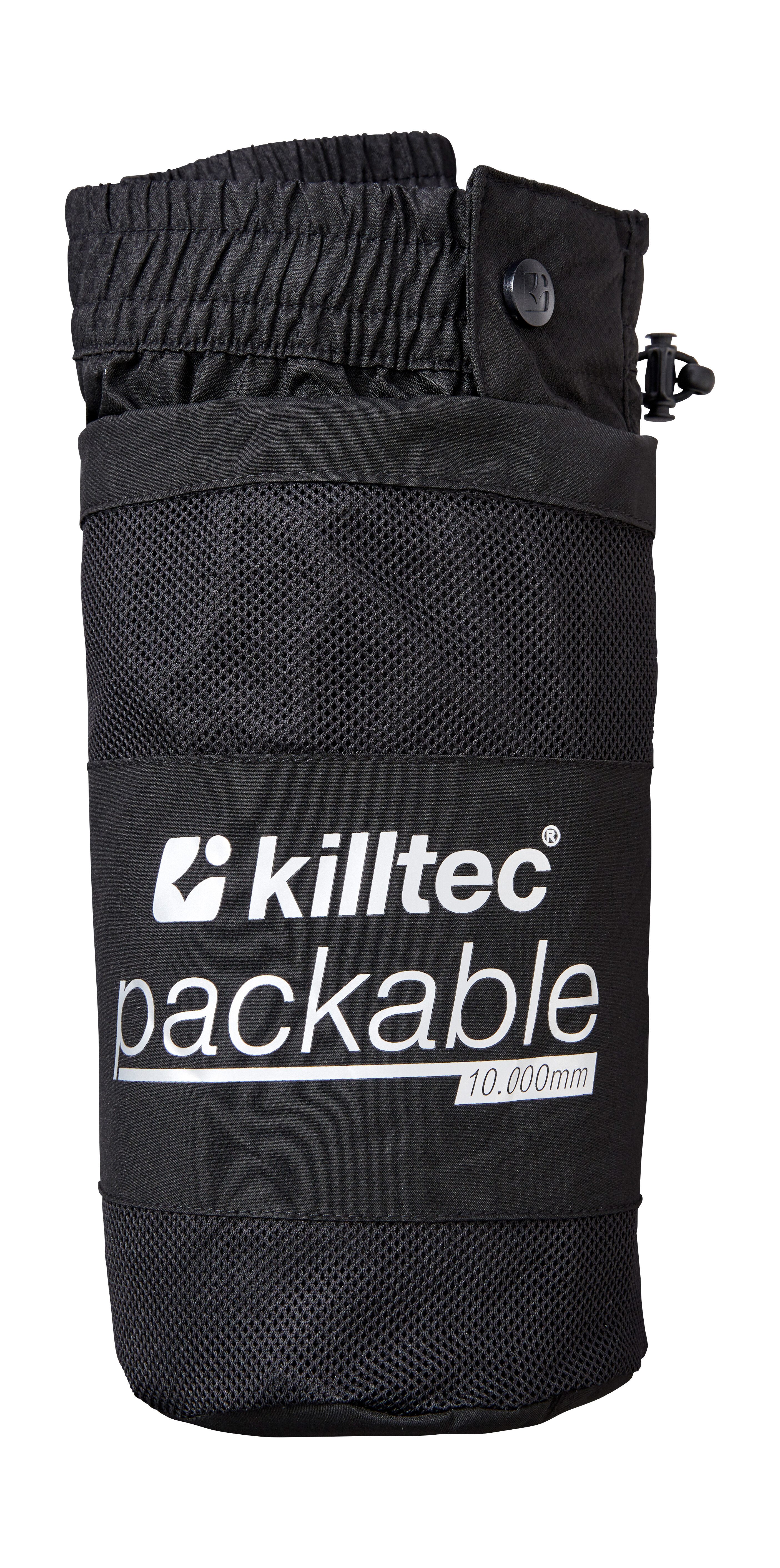 Killtec Regenhose KOS 20 MN PNTS Leichte, packbare Regenhose, 10.000 mm wasserdicht, atmungsaktiv