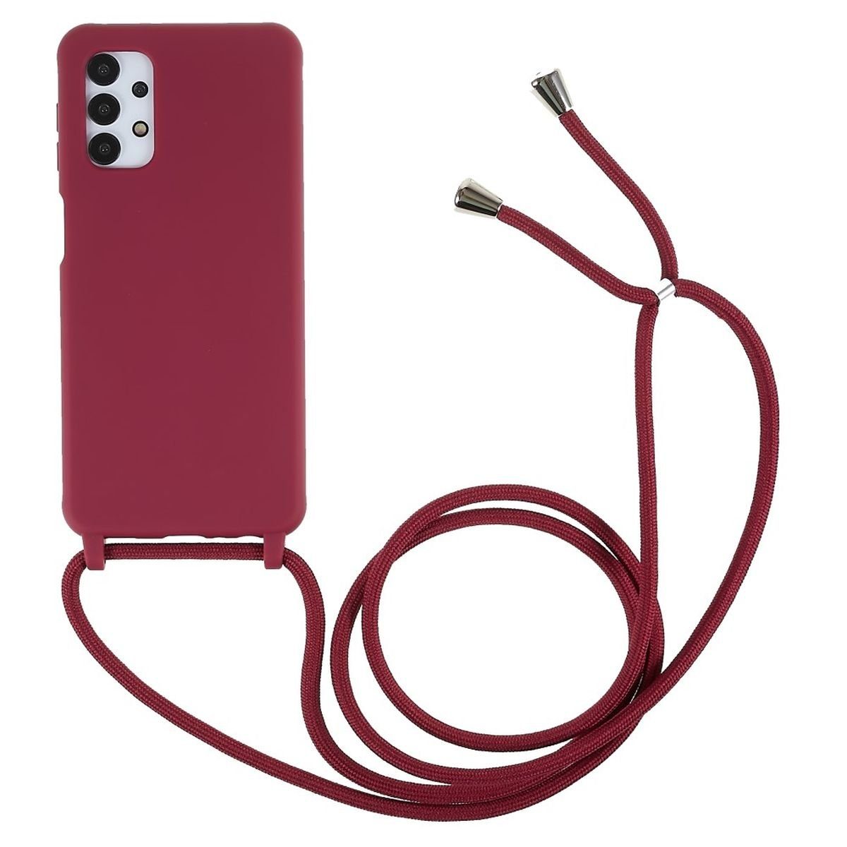 CoverKingz Handyhülle »Hülle für Samsung Galaxy A13 4G/5G/A04s Handy  Silikon Case Handykette Band Rot« online kaufen | OTTO
