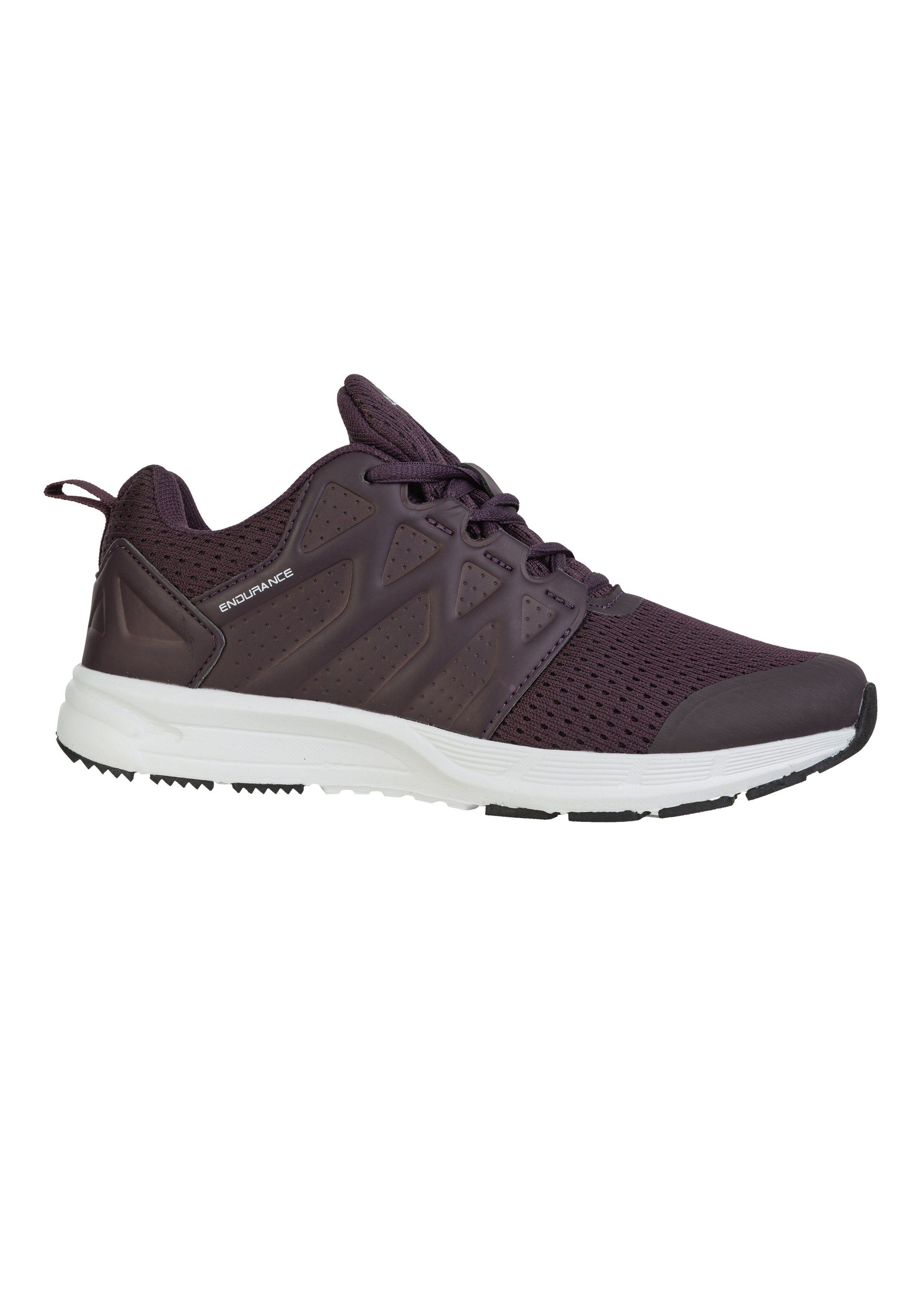 atmungsaktivem ENDURANCE Mesh-Material W KARANG LITE Sneaker grau-lila mit