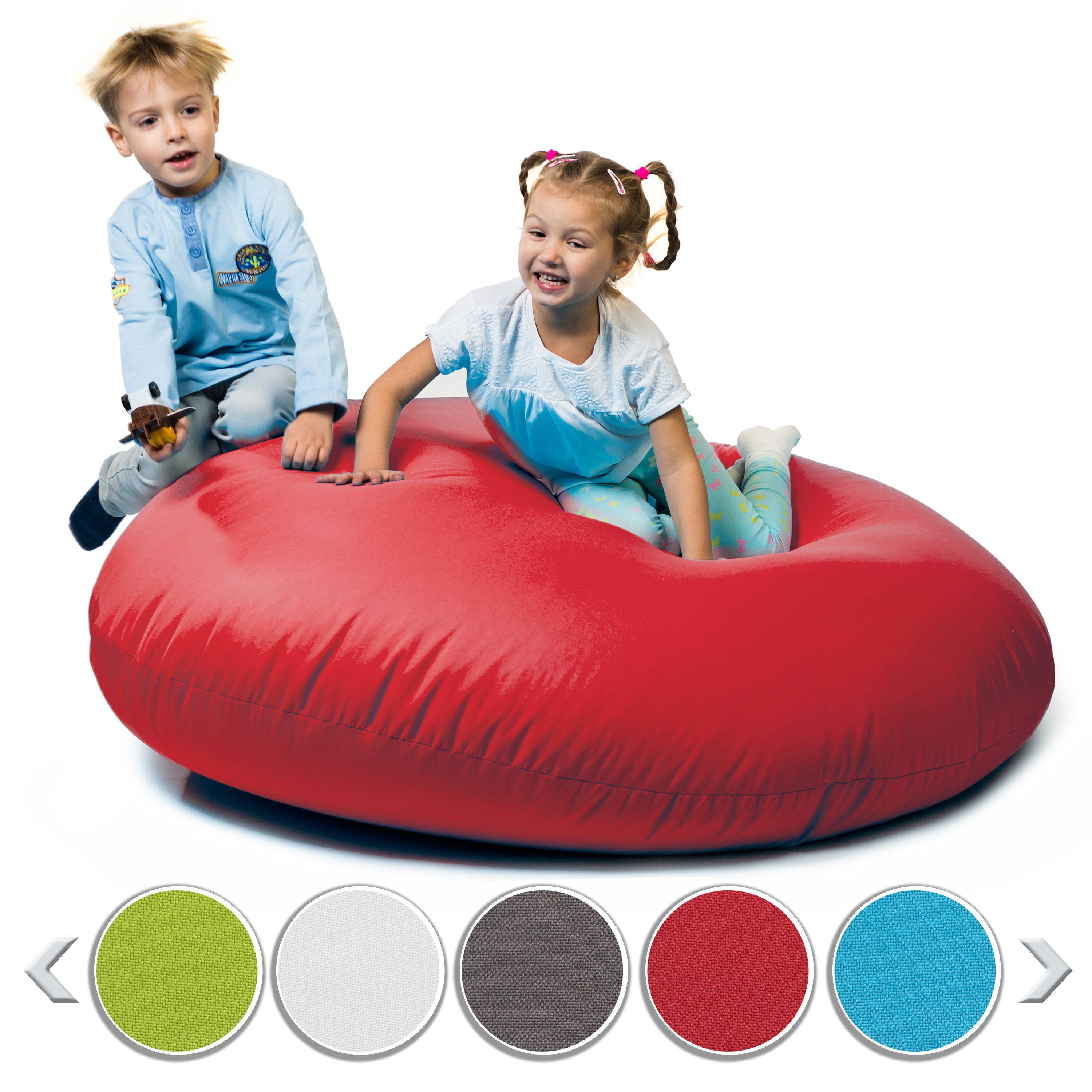 & Füllung Erwachsene Kinder und Outdoor mit Styropor sunnypillow Rot für Sitzsack Indoor