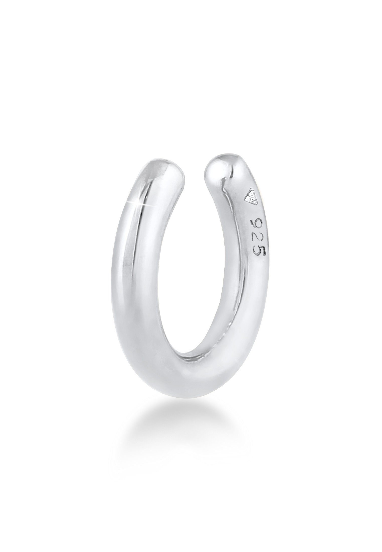 Ohrklemme Earcuff Single Rund Basic 925 Silber