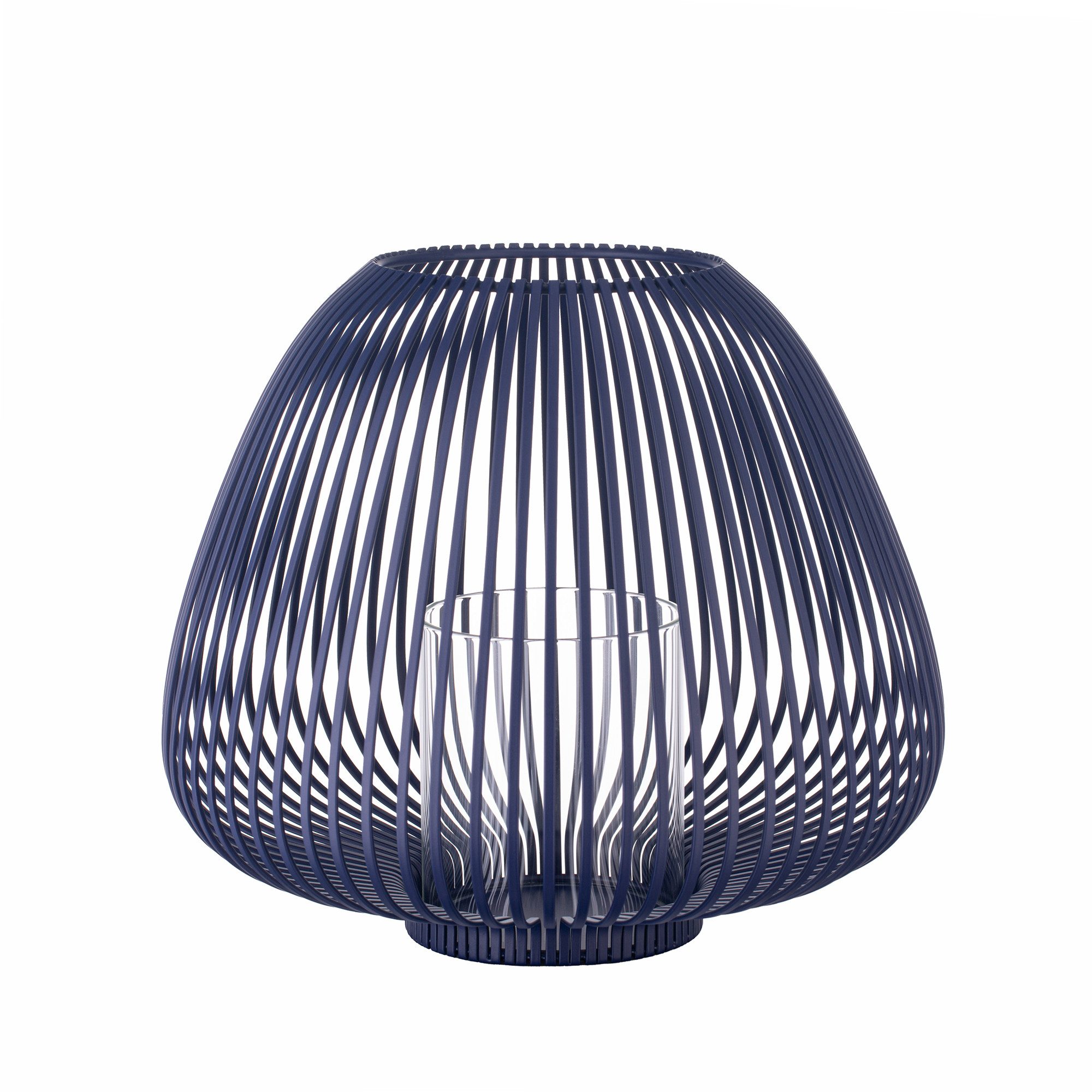 blomus Laterne -LYVA- Kerzenhalter, Windlicht, Kerzenlaterne: Indoor & Outdoor, Lichteffekte für gemütliche Atmosphäre, inklusive Kerzenglas
