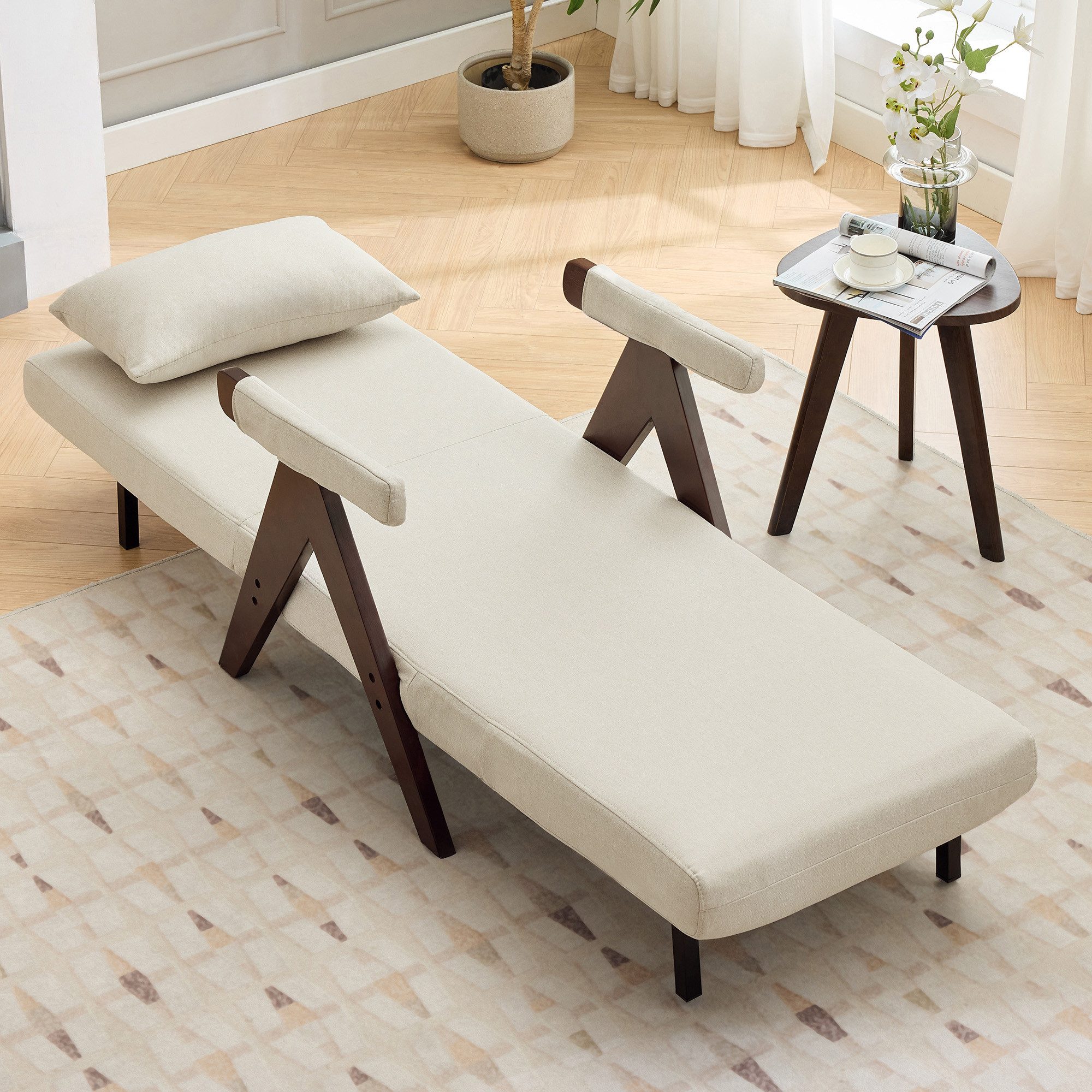 Merax Loungesessel 3-in-1 Klappbarer Umbausessel mit günstig online kaufen