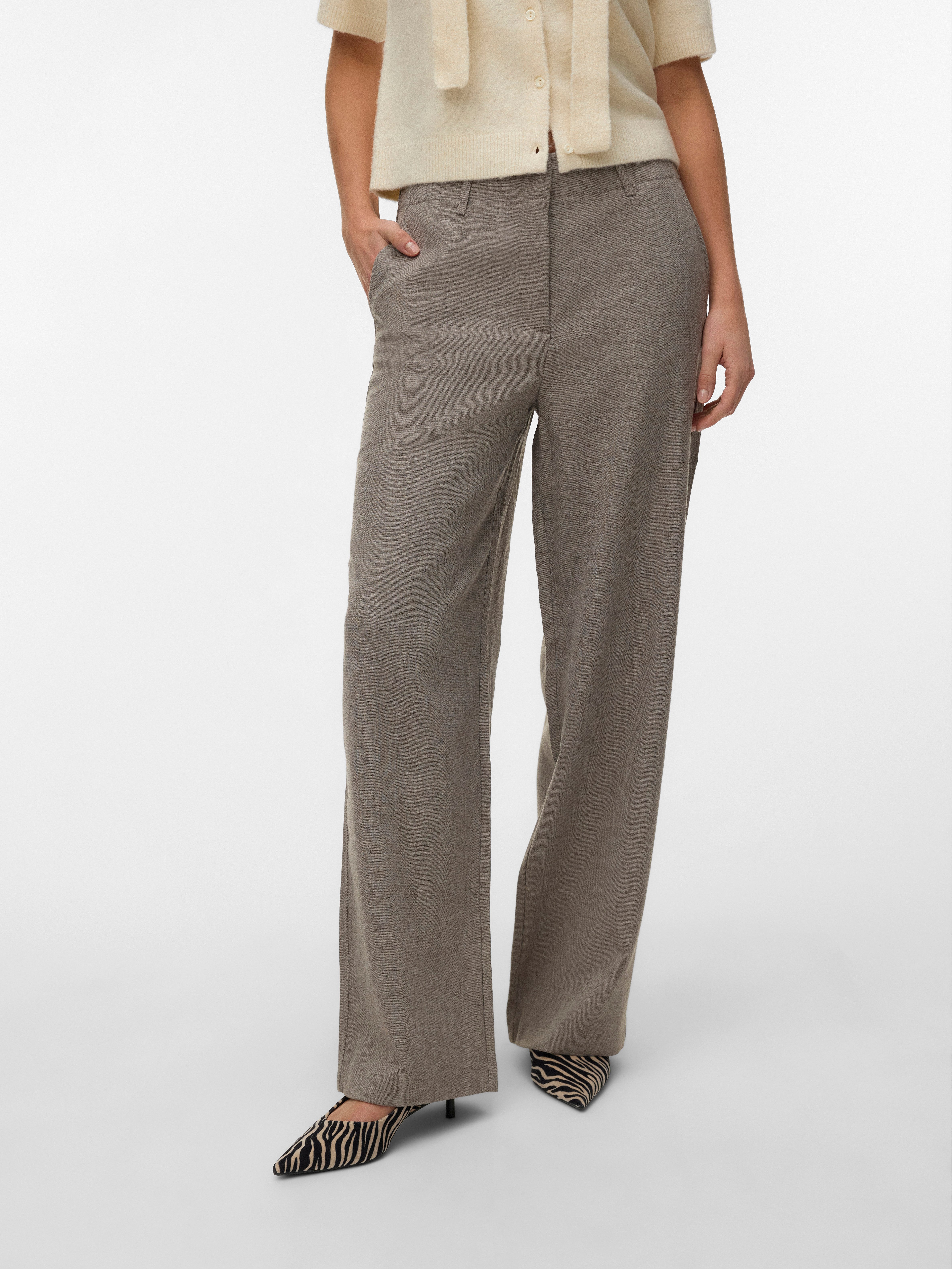 Vero Moda Anzughose VMBESTIE HW WIDE PANT NOOS Materialmix