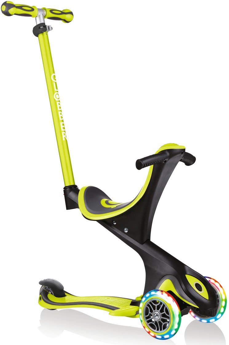 authentic sports & toys Globber Scooter GO-UP COMFORT LIGHTS grün | Laufräder