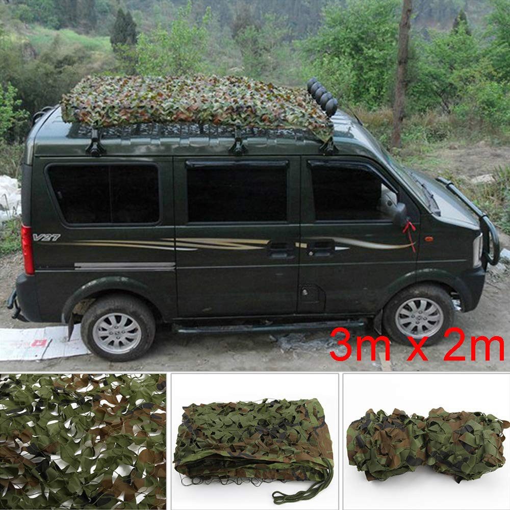 Youyijia Sichtschutzzüge Ersatzteil-Set Tarnnetz Camouflage Netz Jagd Waldlandschaft Tarnung Net Tarnung