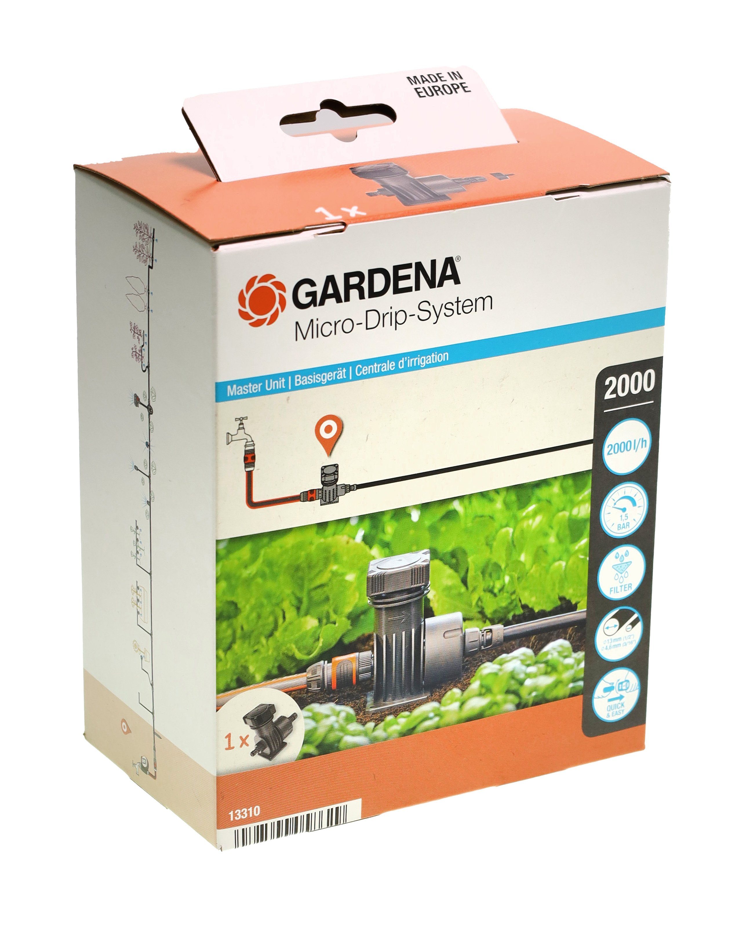 Bewässerungssystem Gardena Micro-Drip-System Basisgerät 2000 1354-20