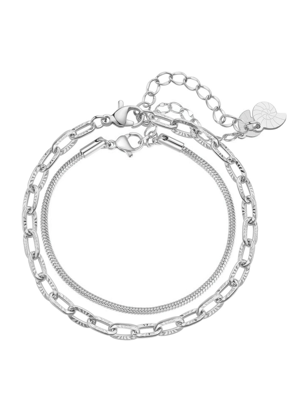 Hey Happiness Gliederarmband Set Damen Edelstahl günstig online kaufen
