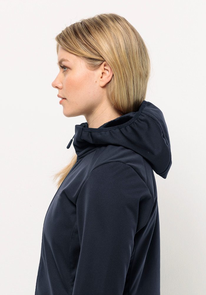 Jack Wolfskin Softshellmantel WINDHAIN COAT W