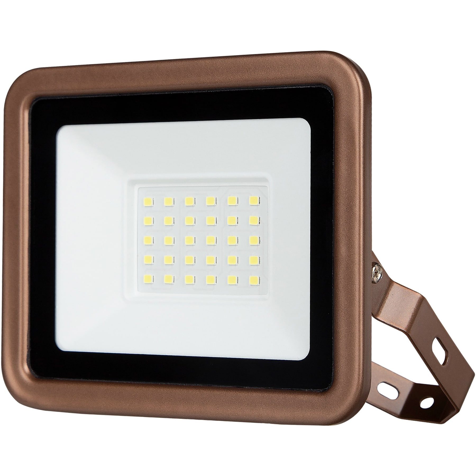 REV LED Flutlichtstrahler REV LED-Fluter Eco+, 20W, 6500K, 1700lm, kaltweiß, IP65, bronze