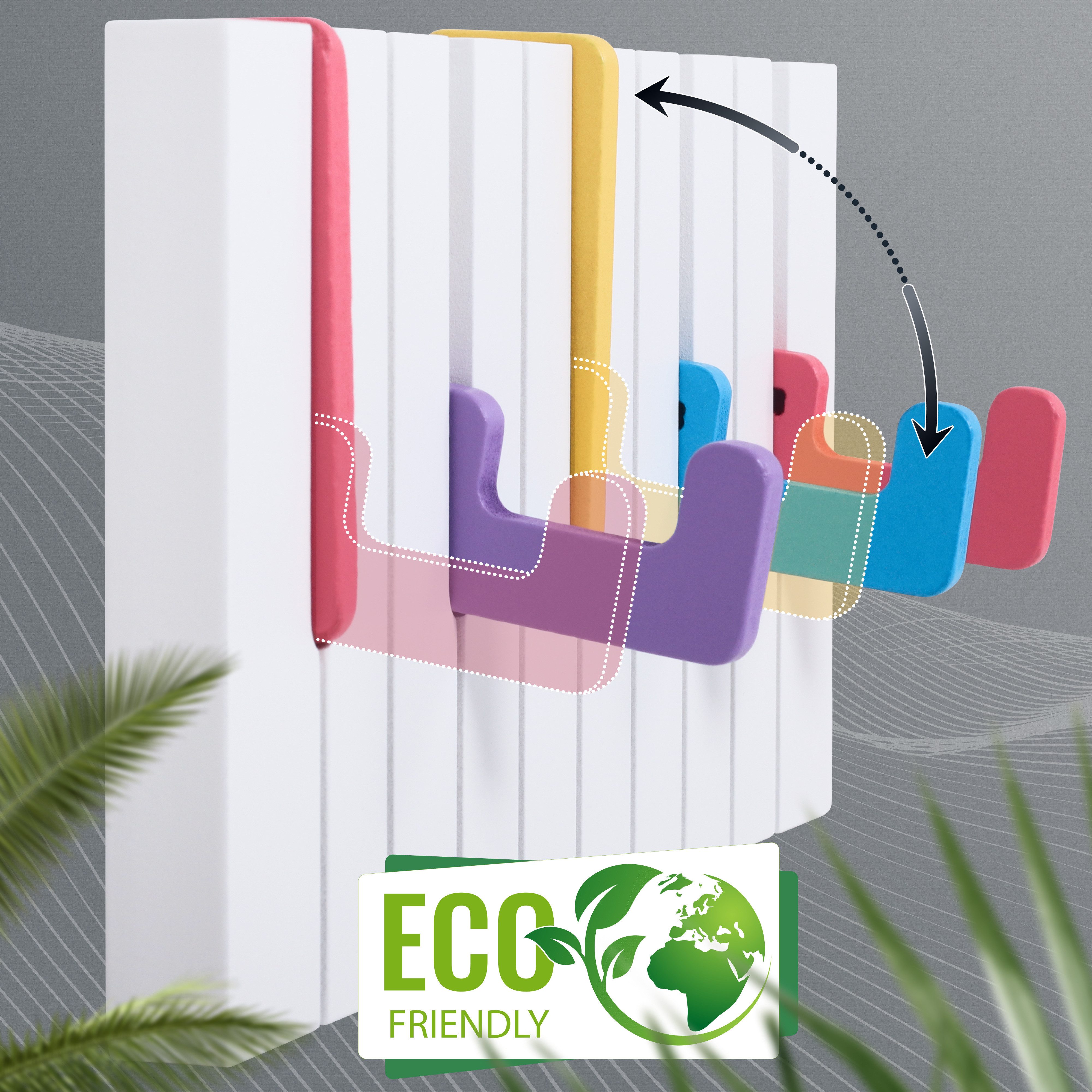 RICOO Garderobenleiste Garderobe Garderobenhaken Wandgarderobe mit Haken Kl günstig online kaufen