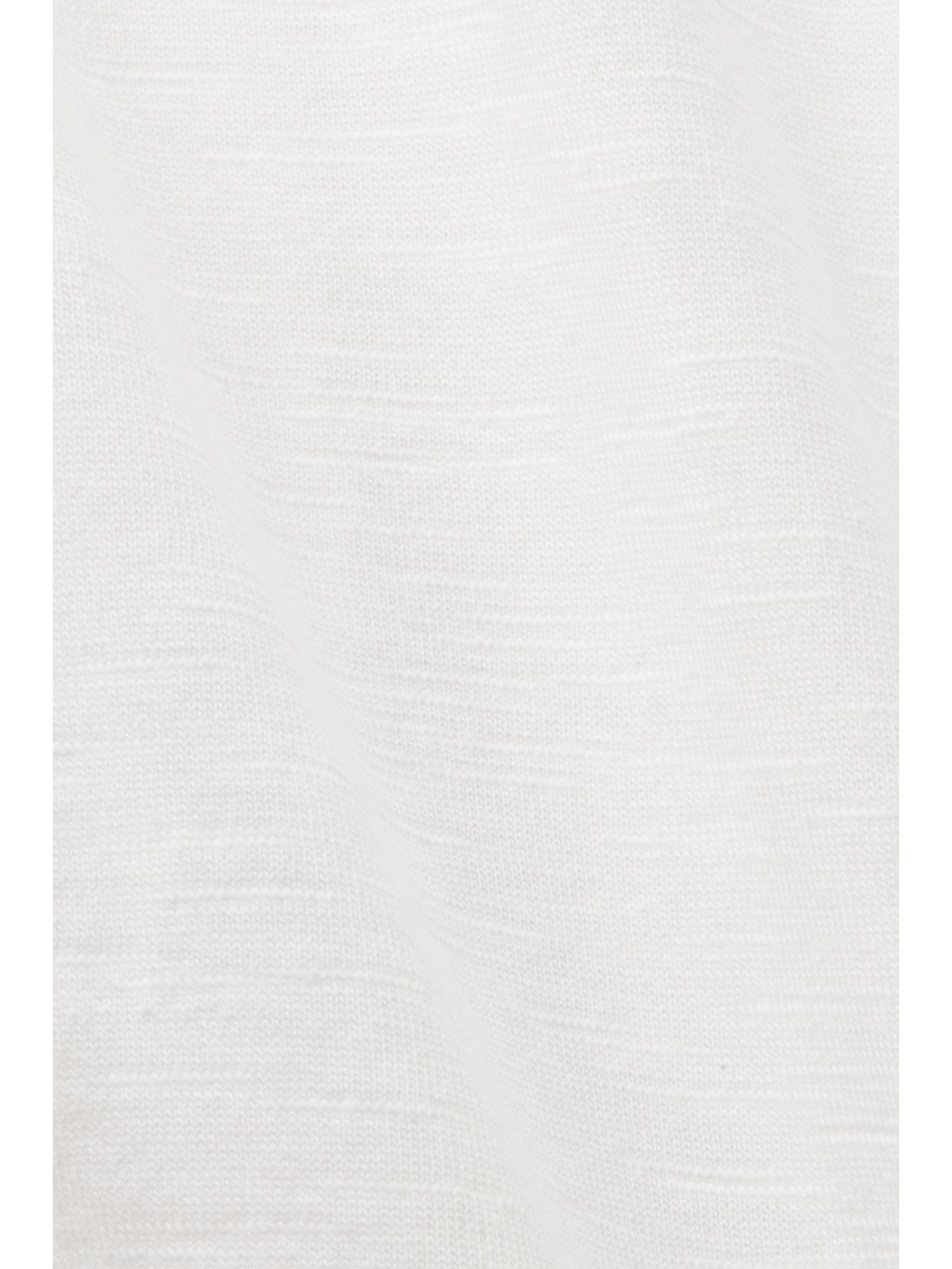 by edc Esprit aus 100% WHITE Jersey, (1-tlg) T-Shirt T-Shirt Baumwolle