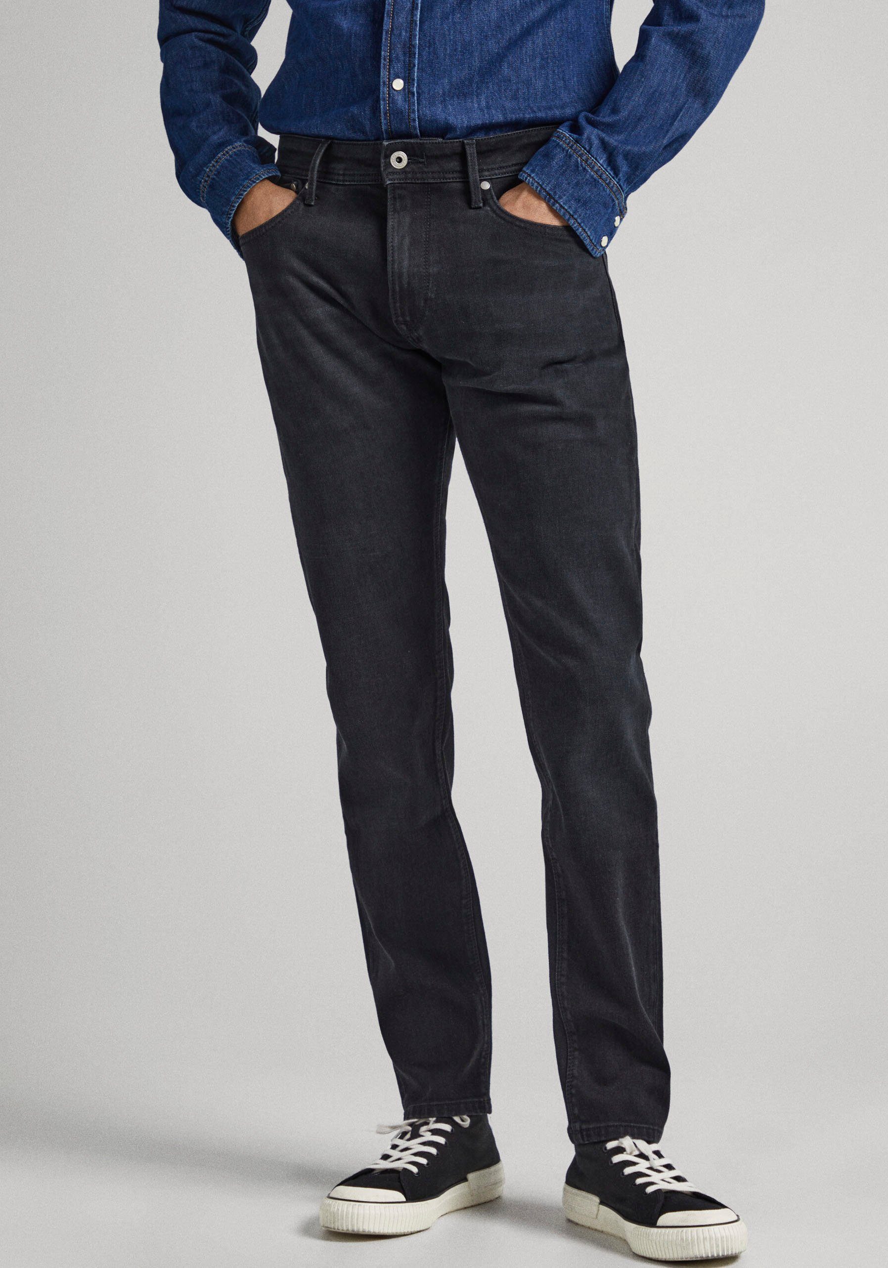 black Pepe Jeans Regular-fit-Jeans STANLEY