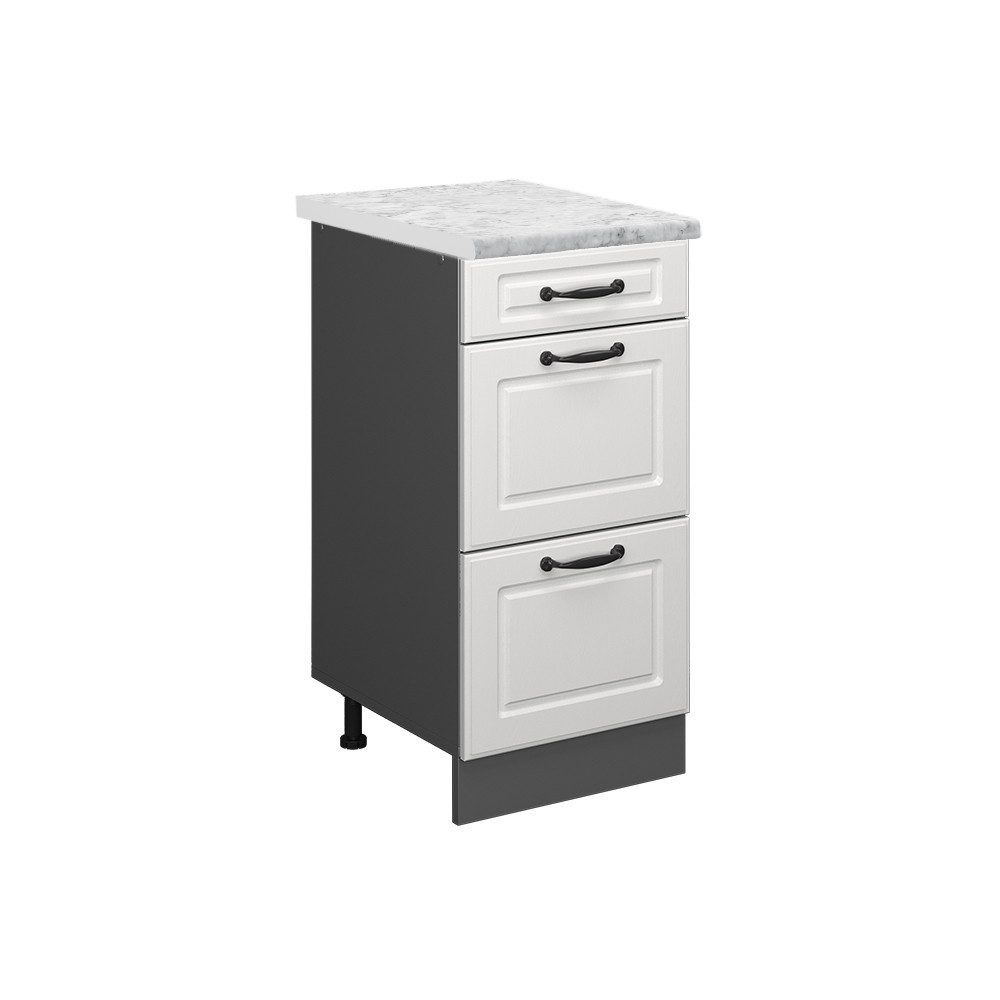 Vicco Unterschrank R-Line, Weiß Landhaus/Anthrazit, 40 günstig online kaufen
