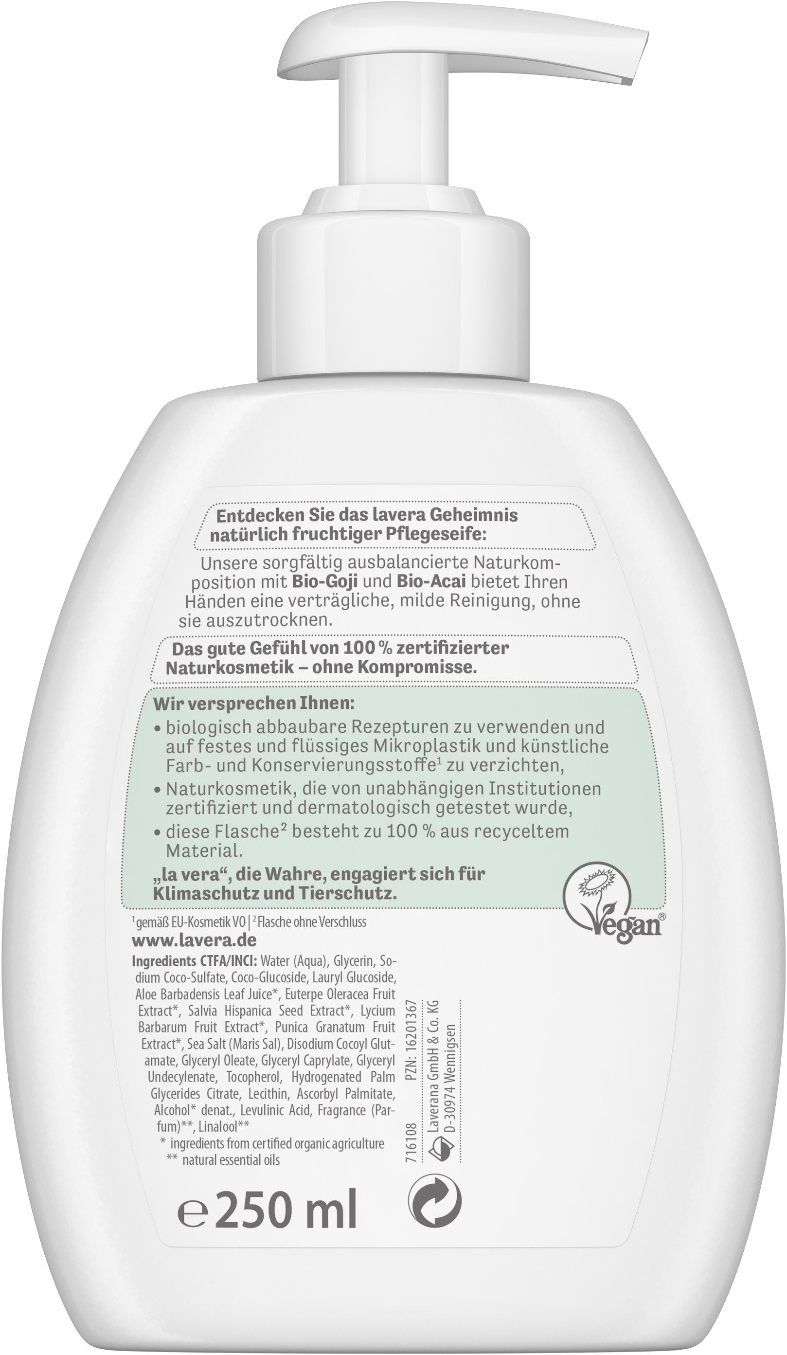 lavera Handseife Fruchtige Pflegeseife, 1-tlg.