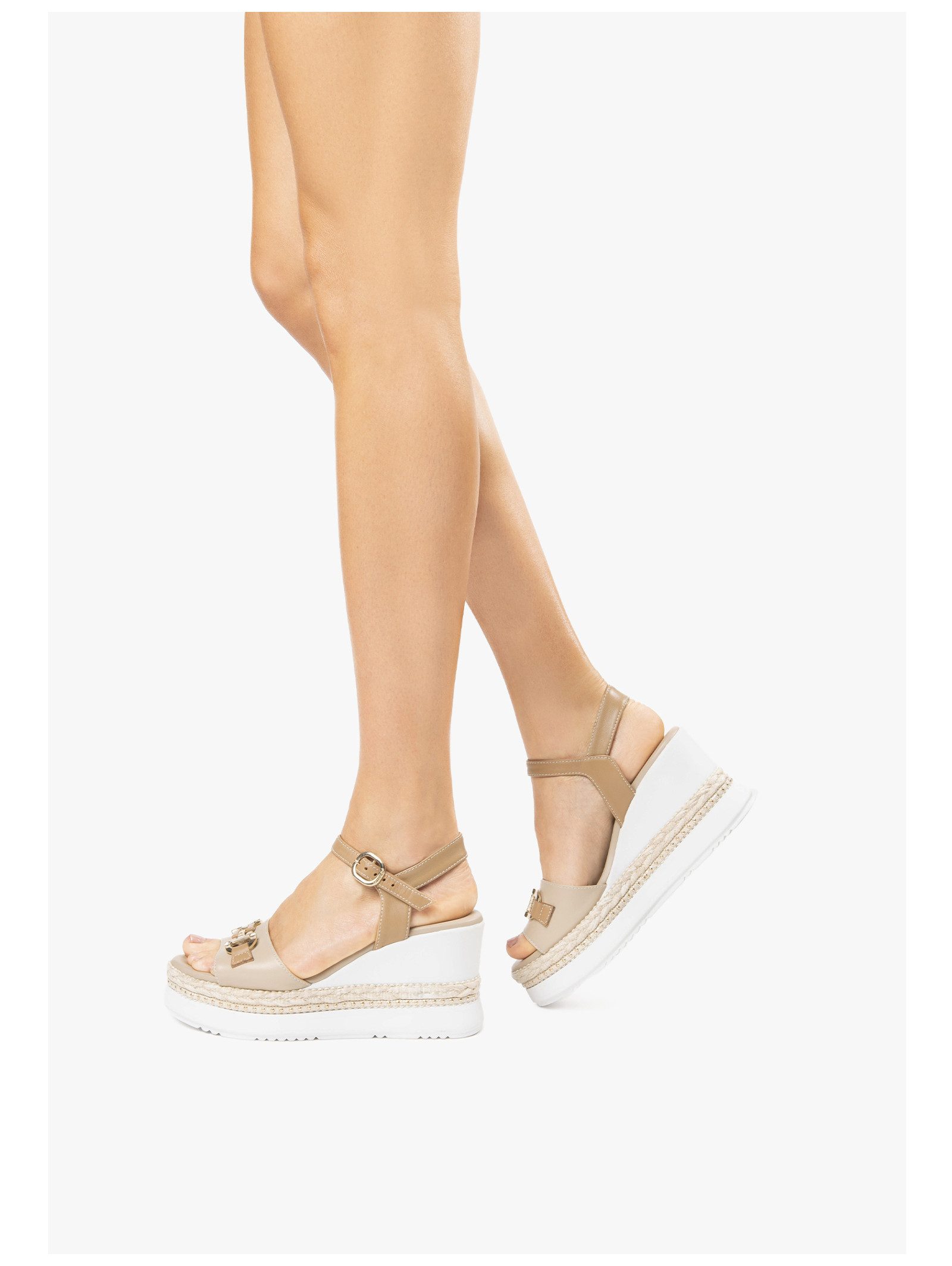 Nero Giardini Nero Giardini Sandalen Leder Keilsandalette