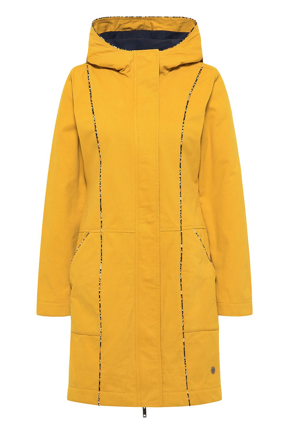 Tranquillo Outdoorjacke Damen warmer Twillmantel mit Kapuze