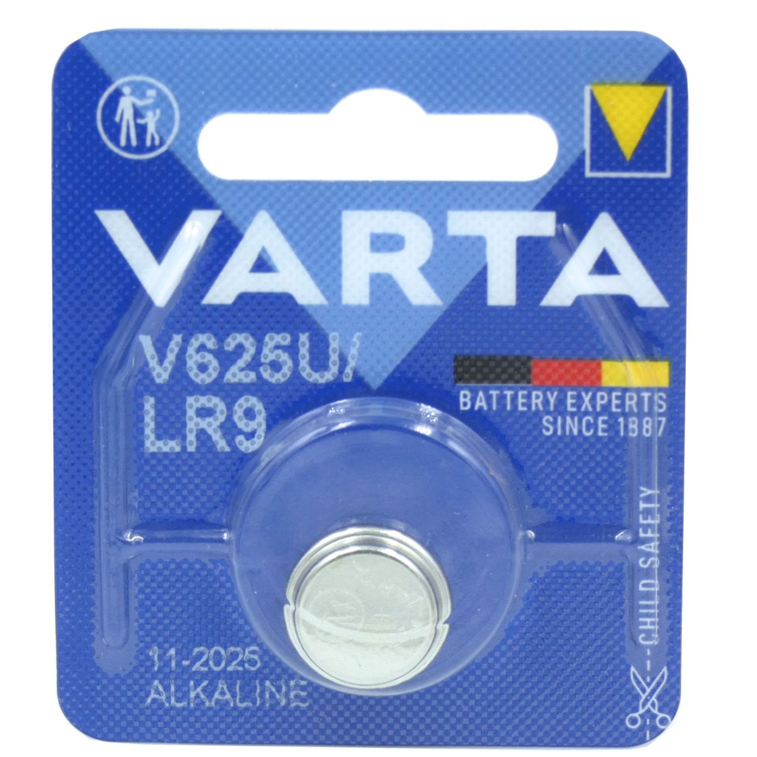 VARTA Varta Batterie, Batterie, (1,5 LR9, 4626) V625U (Type Volt PX625, Knopfzelle 1,5V V)