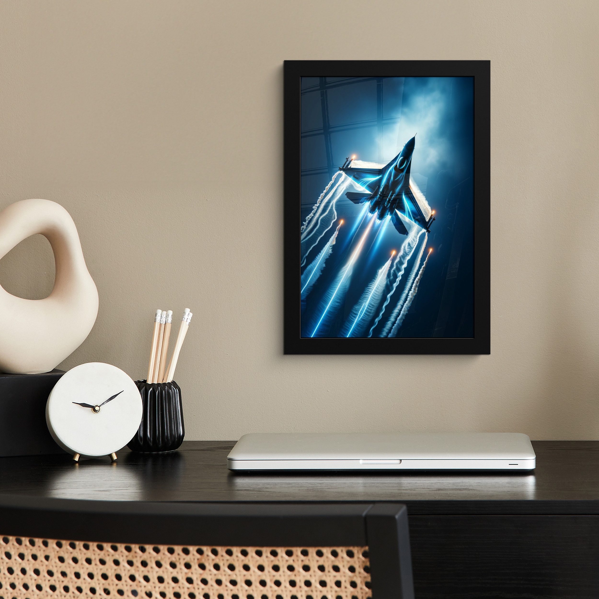 MuchoWow Poster Düsenjäger - Blau - günstig online kaufen