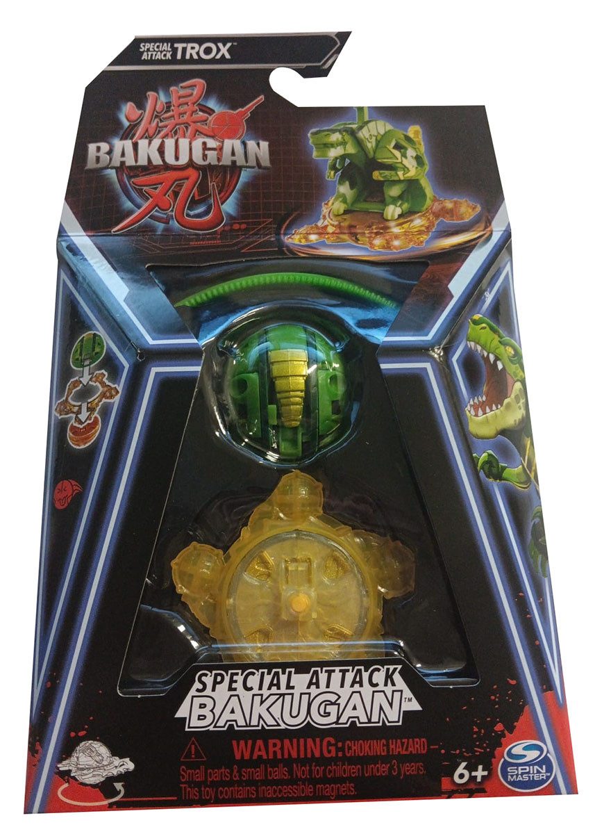 Spin Master Actionfigur Bakugan 20141568 Battle League Special Attack Trox Transformierbar Grü