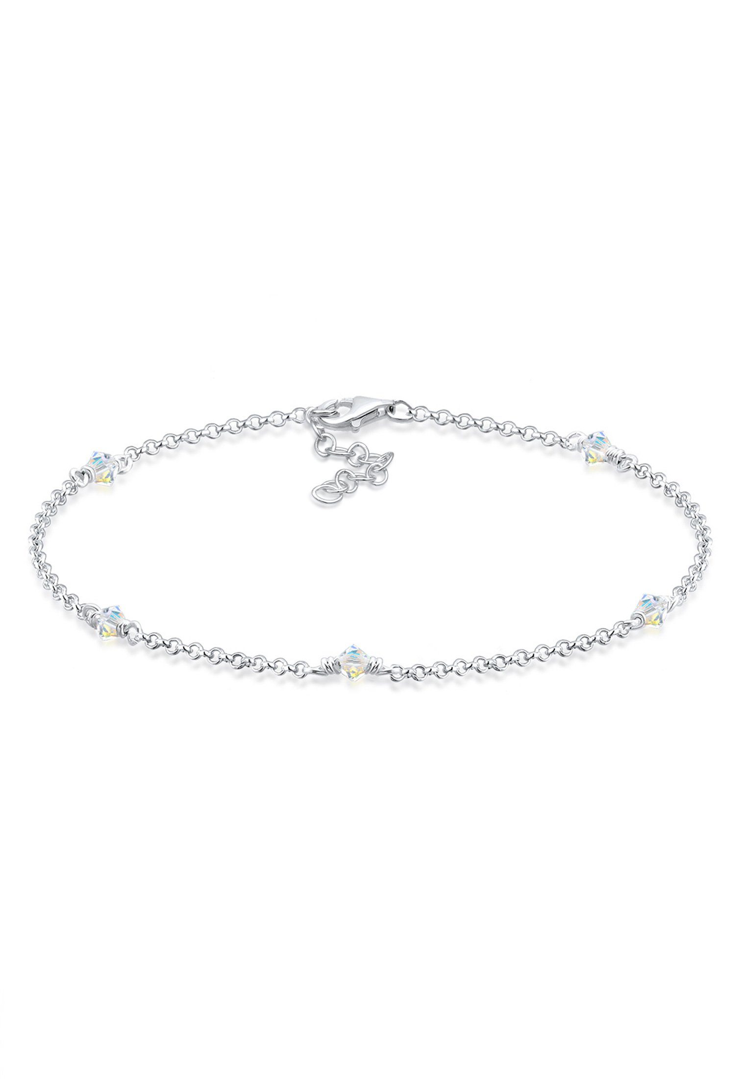 Bracelet Femme Argent 925 Avec Cristaux | Bijou Élégant Perles & Cristaux, Fait Main, Style Intemporel