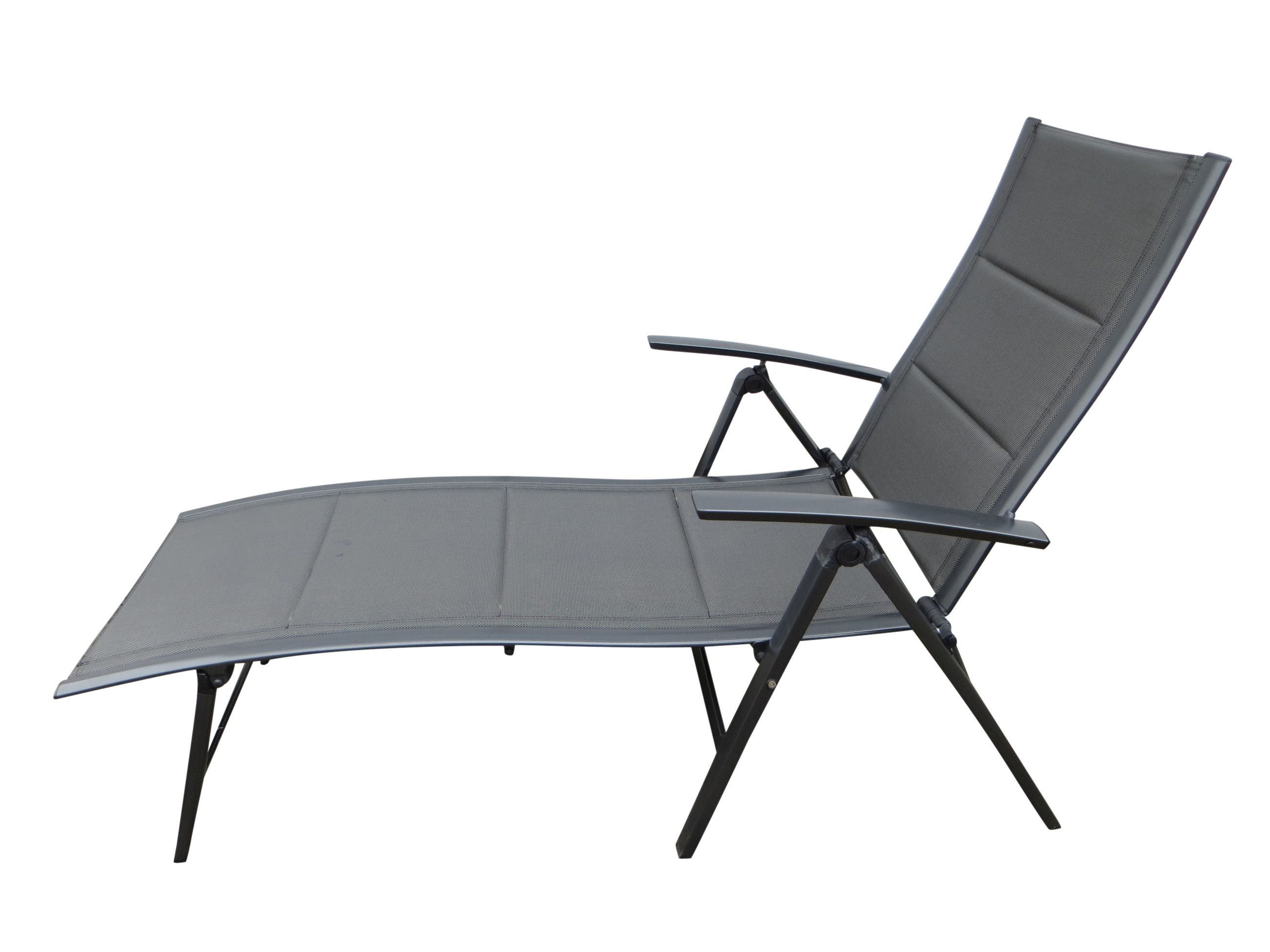 MANDALIKA Garden Gartenliege Nox Padded mixed taupe, 1 Auflage, 1 St., 1-tlg., klappbar Hohe Liegefläche wetterfest 120 kg Tragkraft – Bild 3 von 5