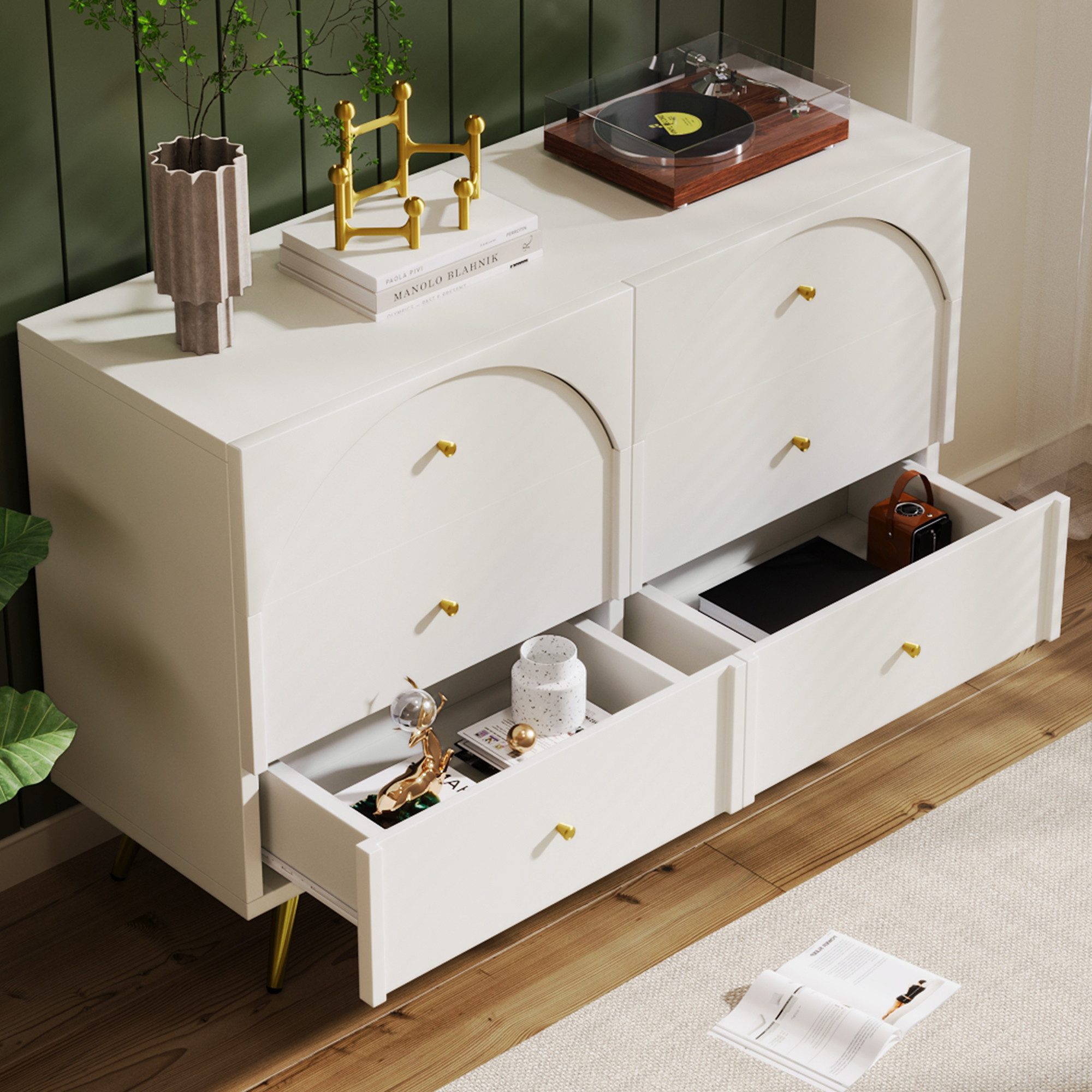 MODFU Sideboard Schubladenkommode (Kommode mit 6 günstig online kaufen