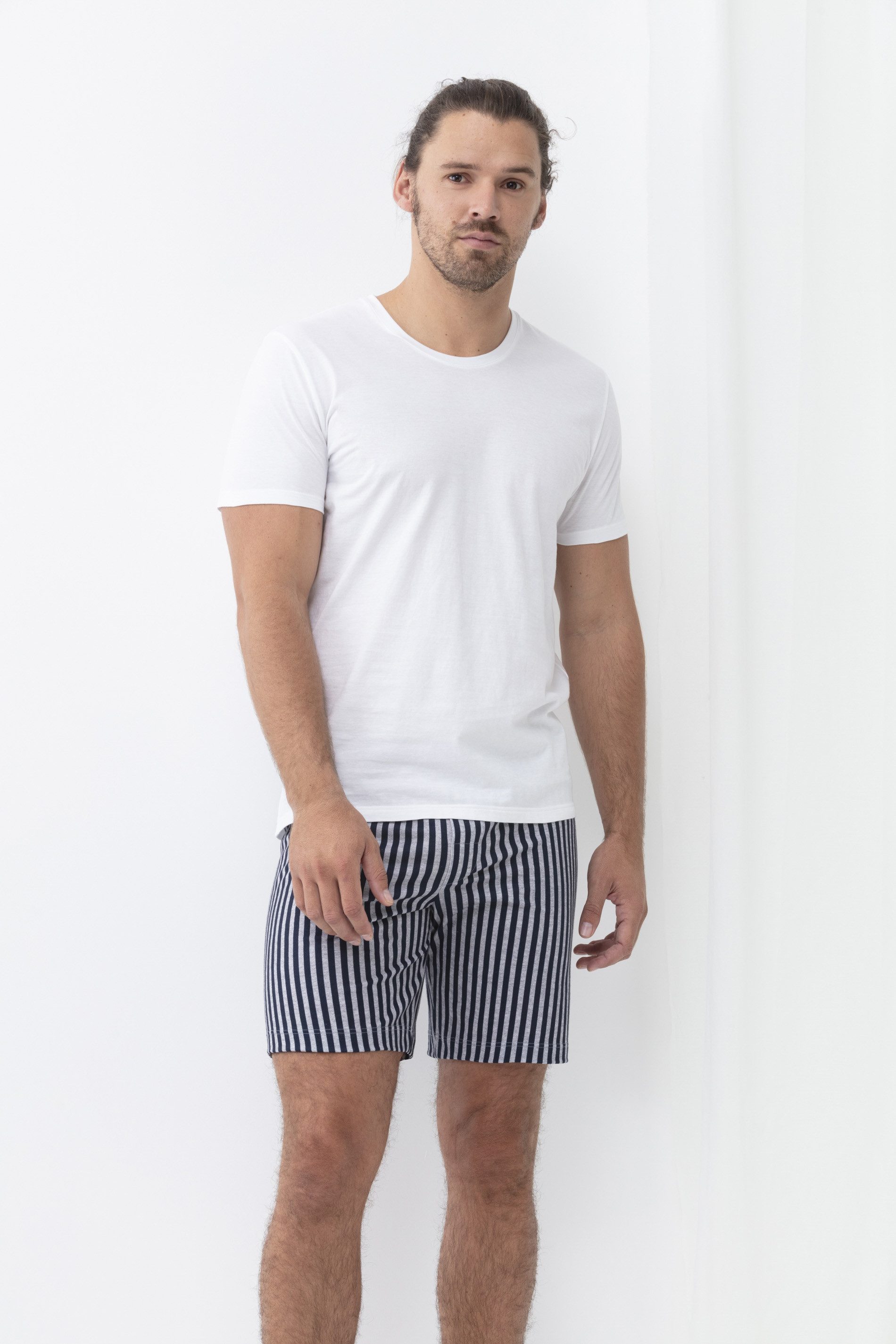 Schlafhose Mey Herren Hose kurz Serie Gilberton Gestreift