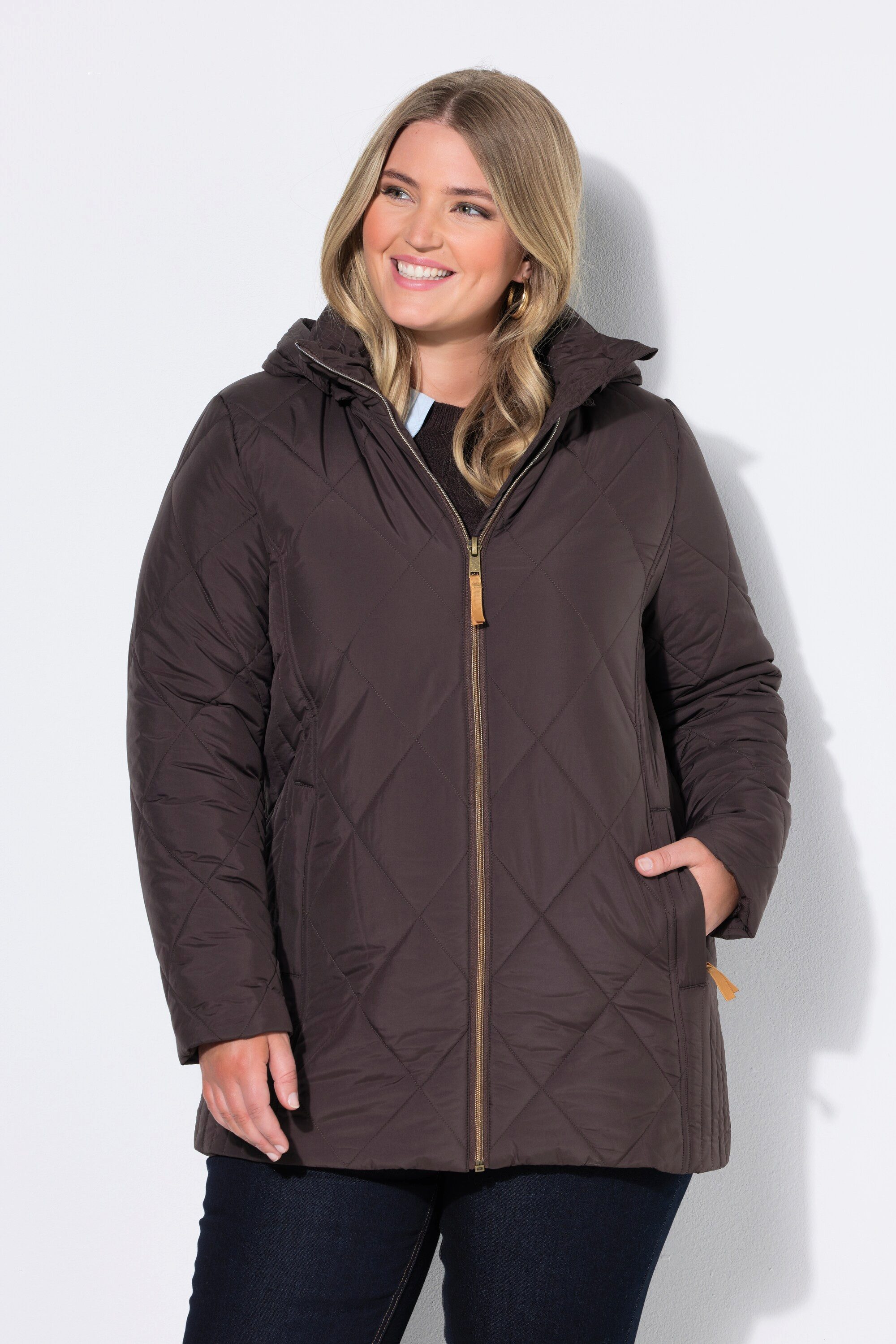 Ulla Popken Steppjacke HYPRAR Funktions-Steppjacke wasserabweisend Kapuze