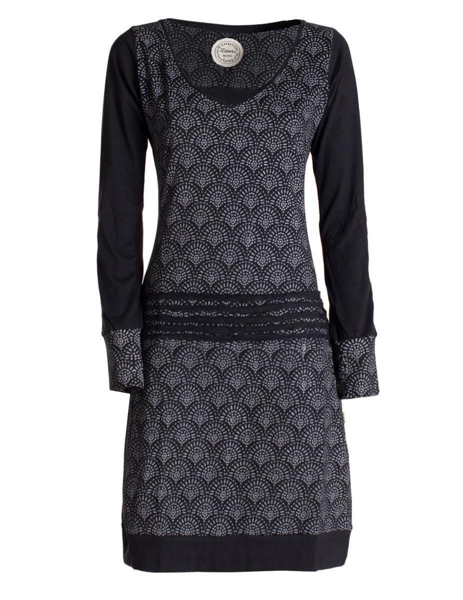 Vishes Jerseykleid Leichtes JerseykleidLangarm Kleider Sweatkleid günstig online kaufen