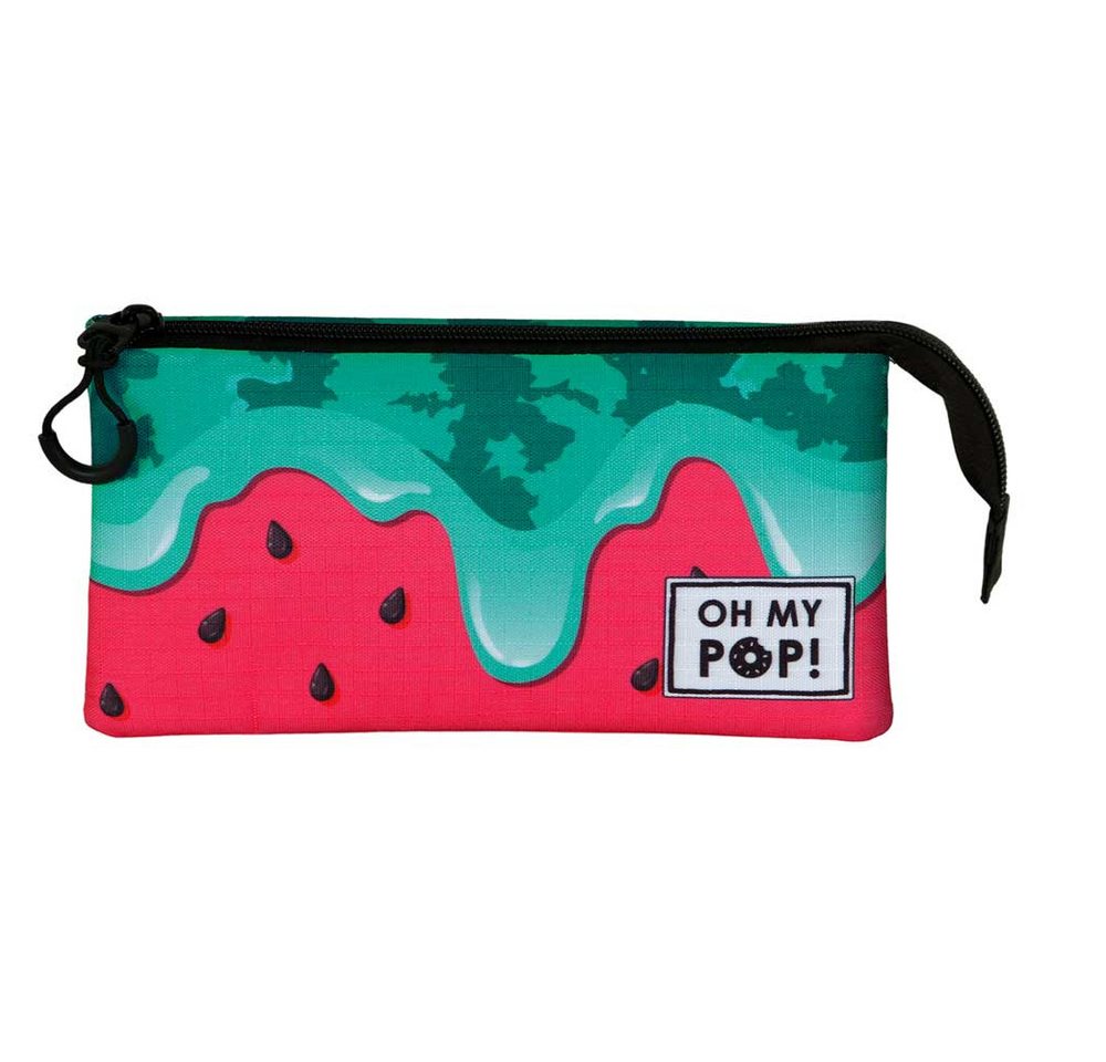 Thumbnail - Oh My Pop! Federmäppchen Stiftemäppchen Schlampermäppchen Mäppchen Federmappe Melone, 3 Fächer