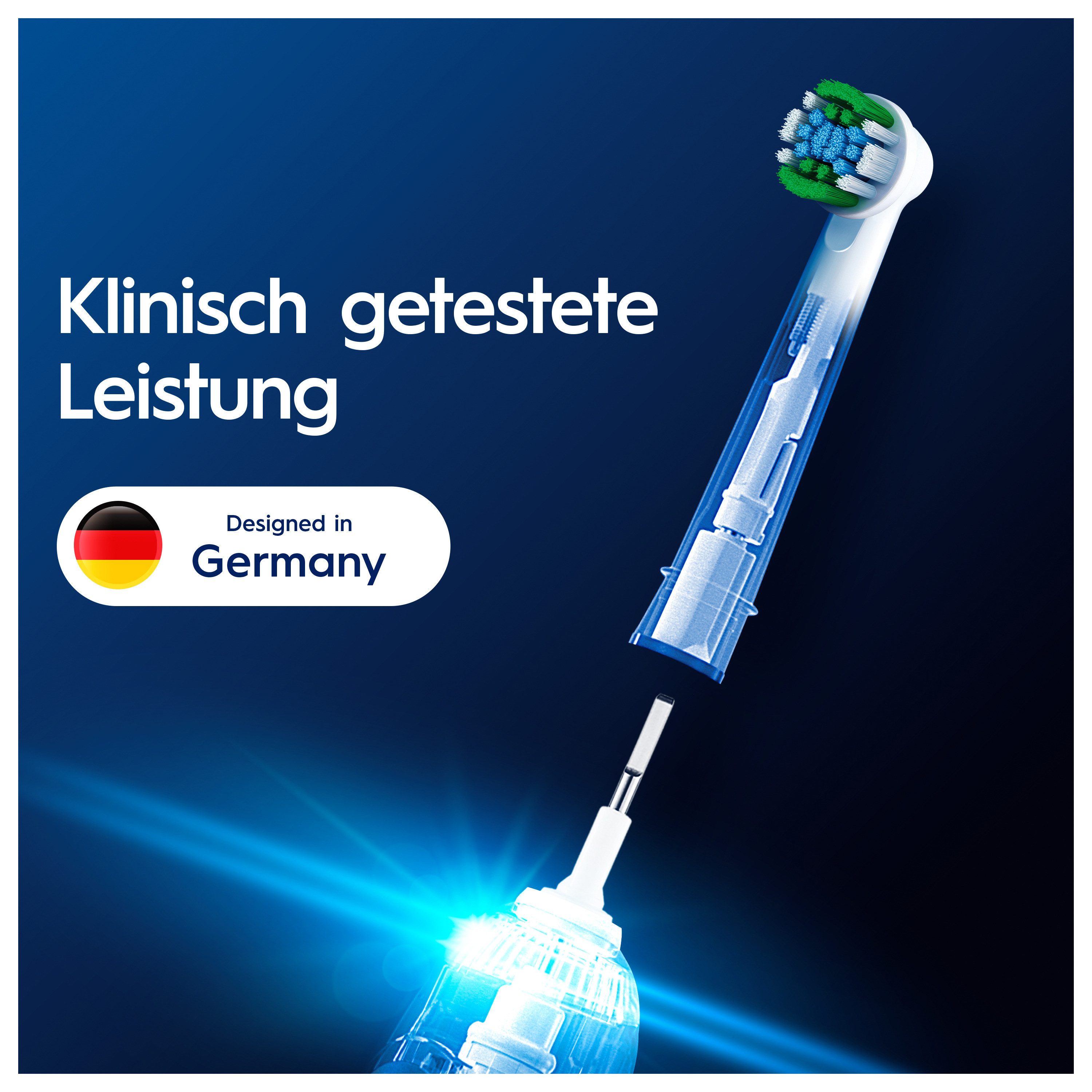 Oral-B Aufsteckbürsten Pro Precision Clean, Zahnreinigung mit innovativen X-förmigen Borsten – Bild 4 von 5