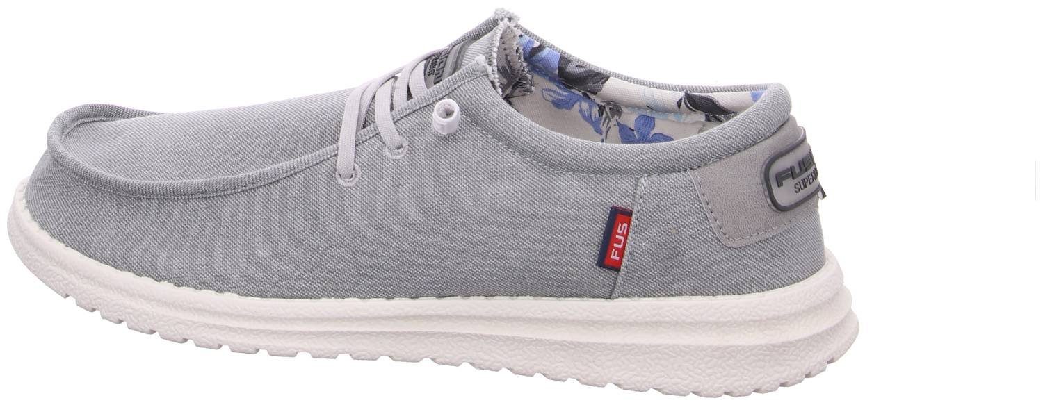 Fusion Fusion Jack Lt Grey Washed Canvas Slipper