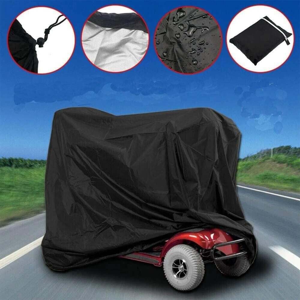 FELIXLEO Schutzhüllen-Sandsäcke Wasserdichte Scooter Abdeckhaube 210D Oxford Rollstuhl Schutzbezug, (1-tlg)