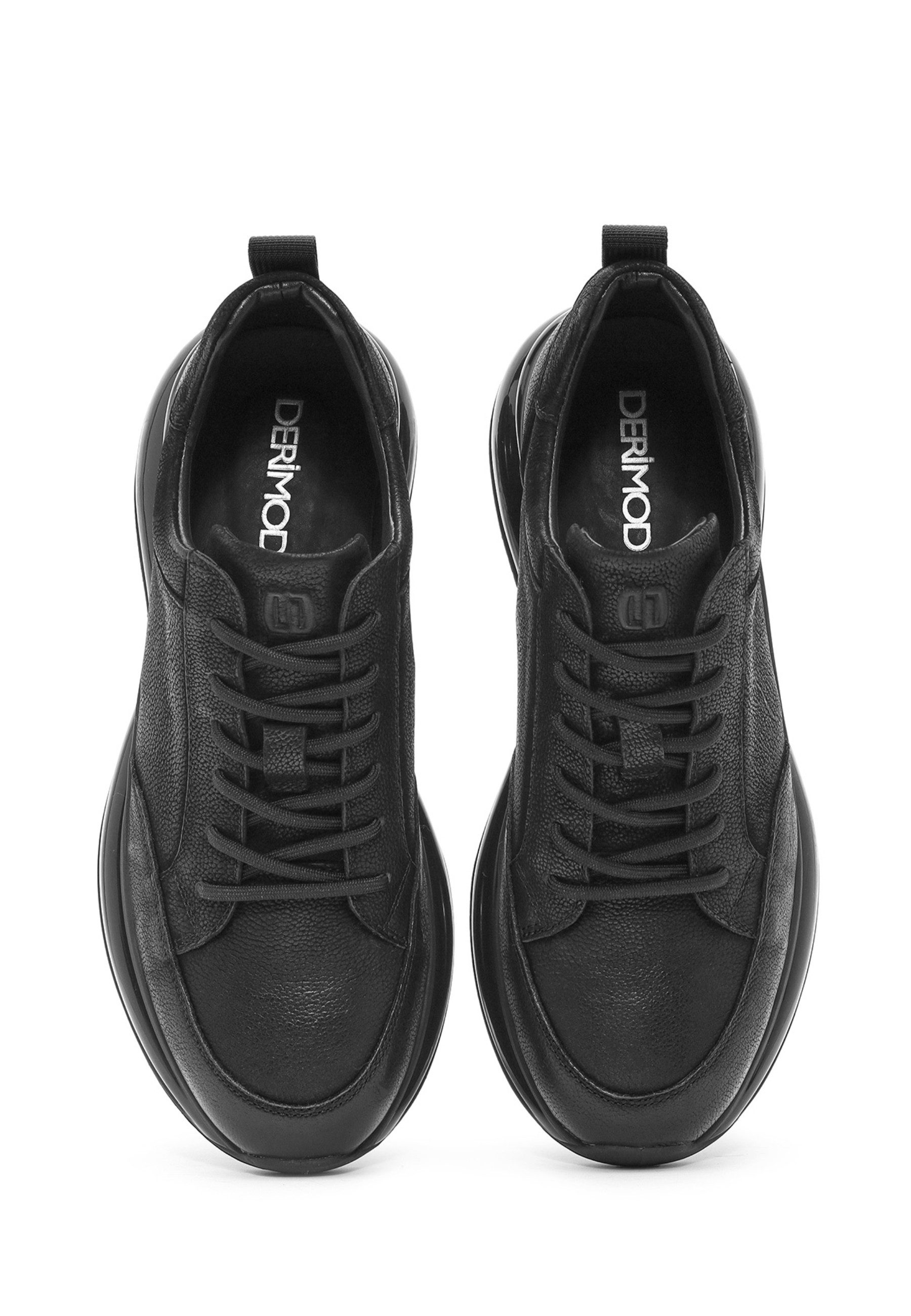 Derimod Freizeit-Sneaker aus Nubukleder Sneaker Schnürsenkel, Lederfutter, Gummisohle