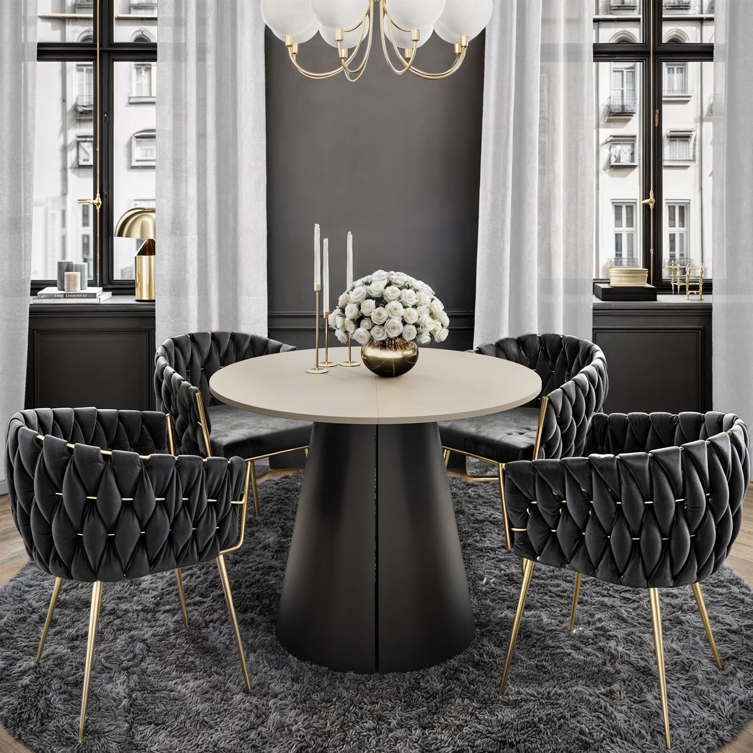 Lookway Esstisch LAVA Runder ausziehbarer Tisch günstig online kaufen