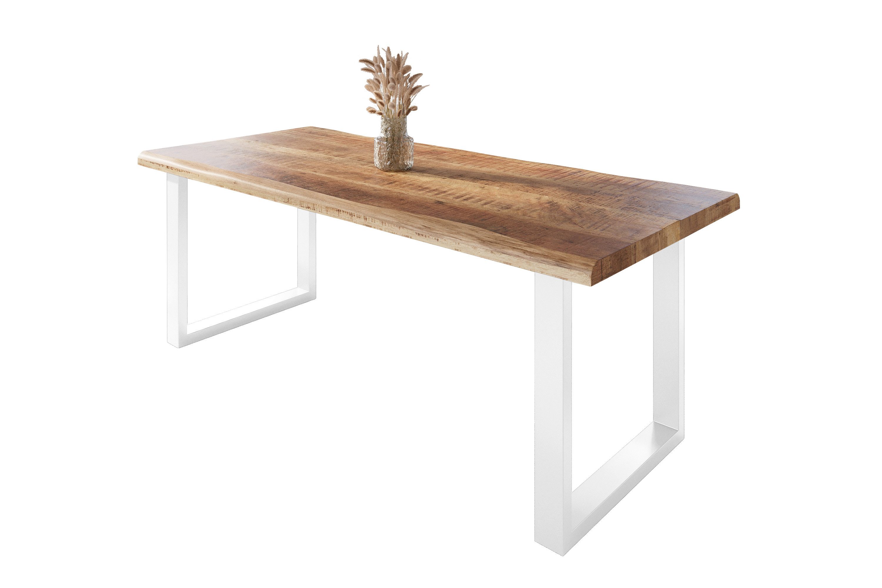 SAM® Esstisch Waves, Mangoholz, gedoppelte Tischplatte, günstig online kaufen