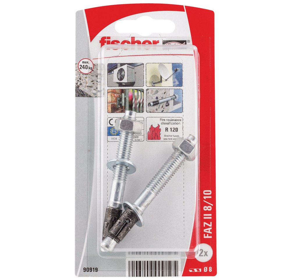 Thumbnail - Fischer Dübel-Set Fischer 090919 FAZ II 8/10 K NV Bolzenanker 1 Set
