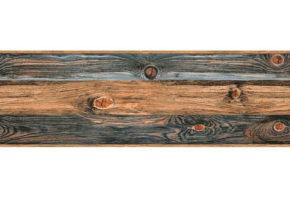living walls Bordüre Stick Ups, glatt, Holz, gestreift, realistisch, Vinyl Wand Schräge Borte Wohnzimmer Schlafzimmer Küche Design Optik